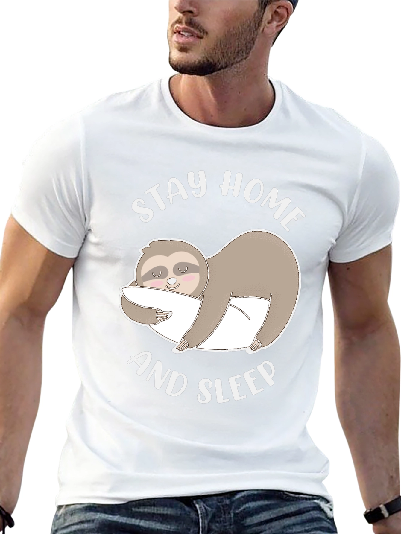 Stay Home and Sleep Sloth T-Shirt