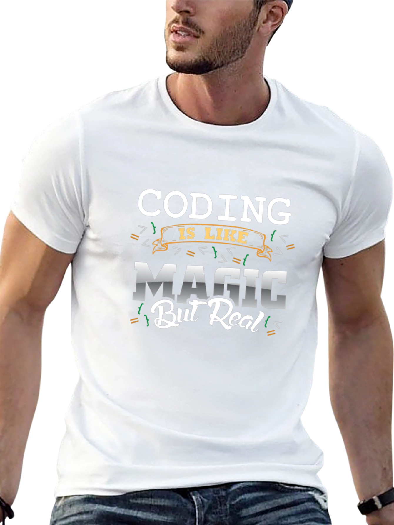 Coding is Like Magic T-Shirt - Black