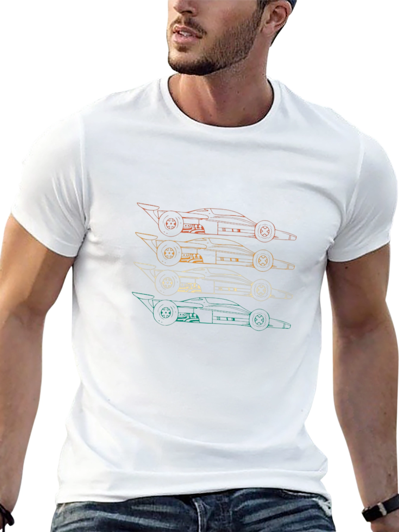 Retro Formula Racing Car T-Shirt