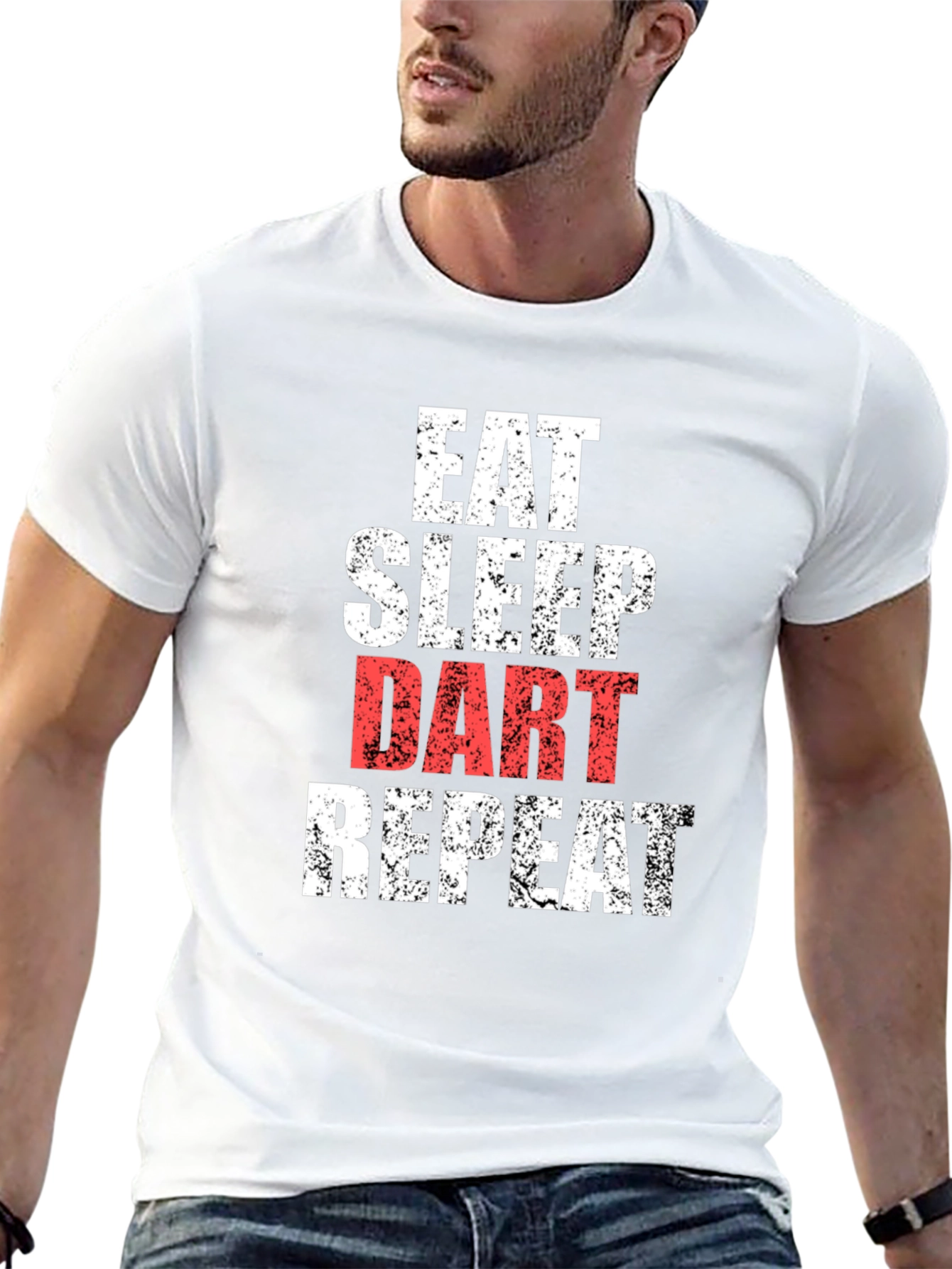 Eat Sleep Dart Repeat T-Shirt - Black