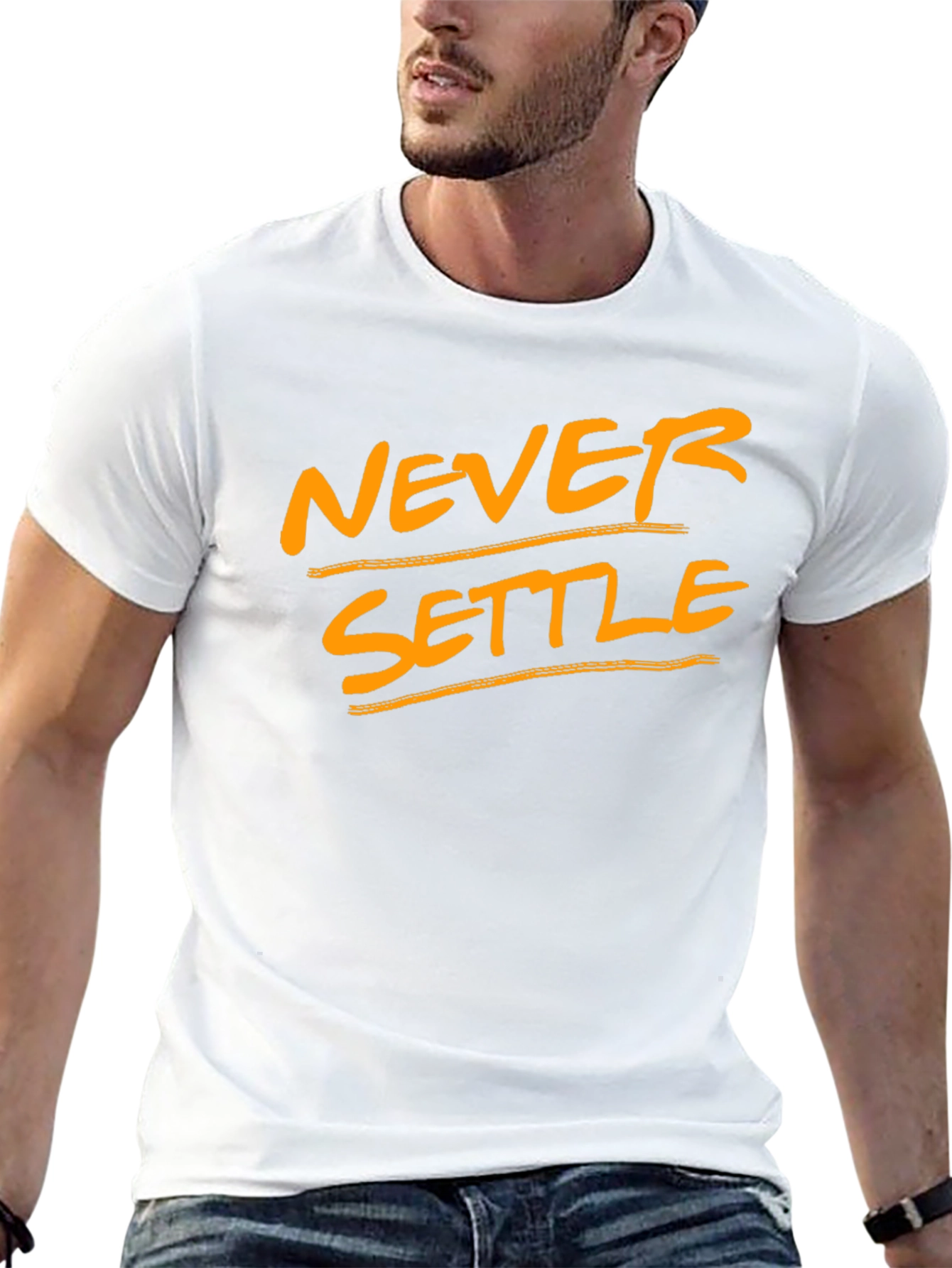 Never Settle Black T-Shirt