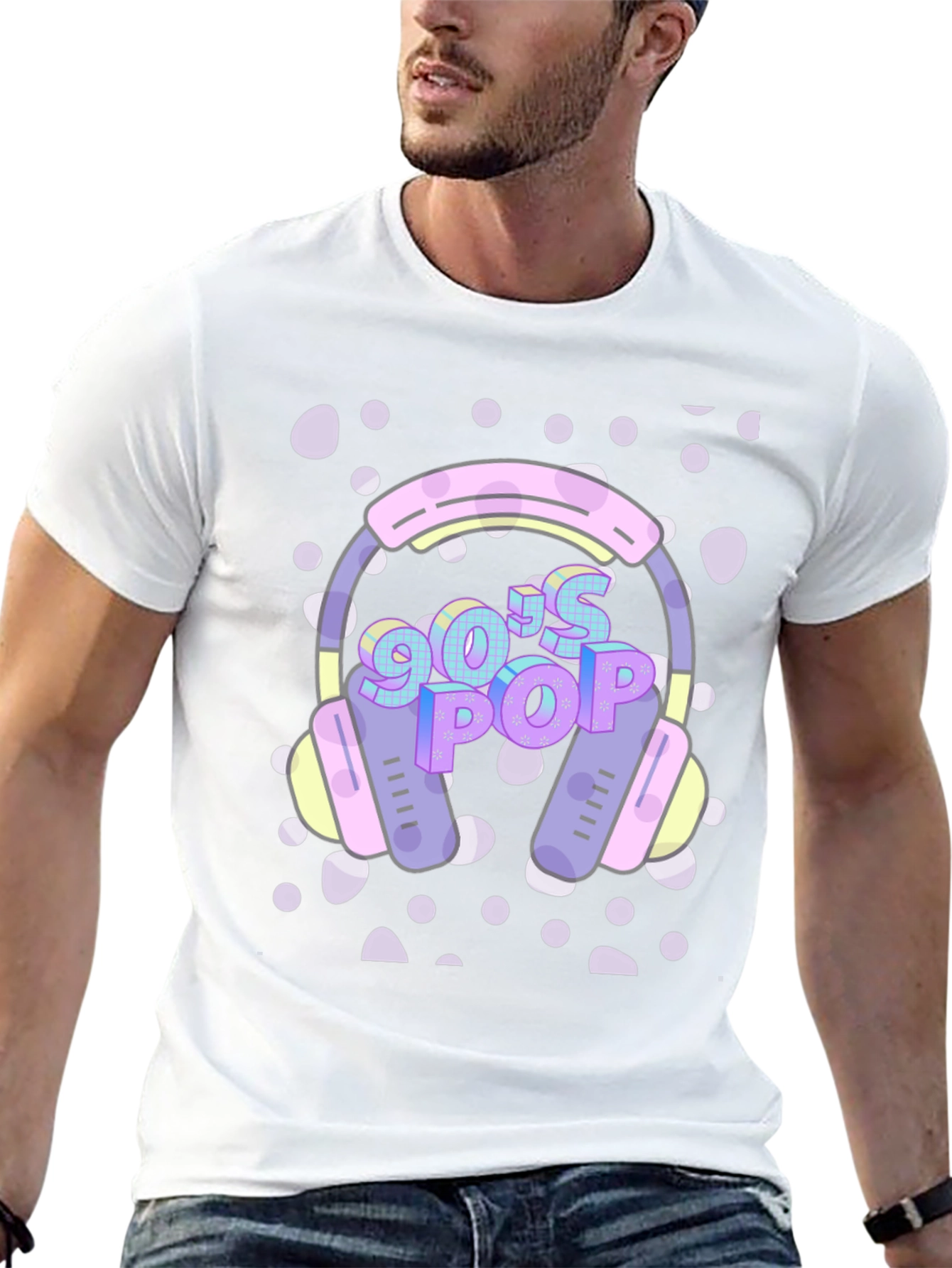 90s Pop Headphone Graphic Tee