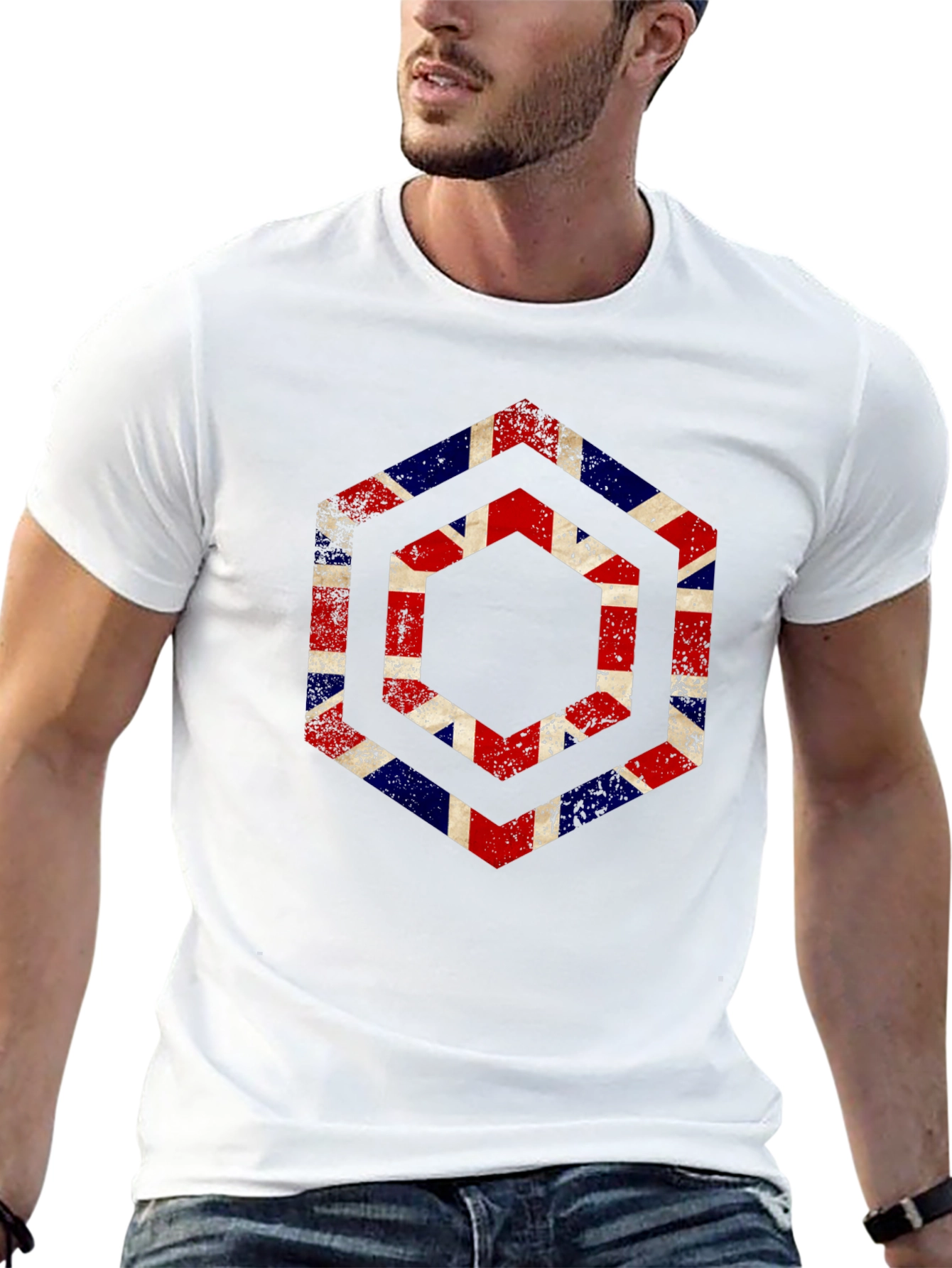 Union Jack Hexagon Graphic Tee