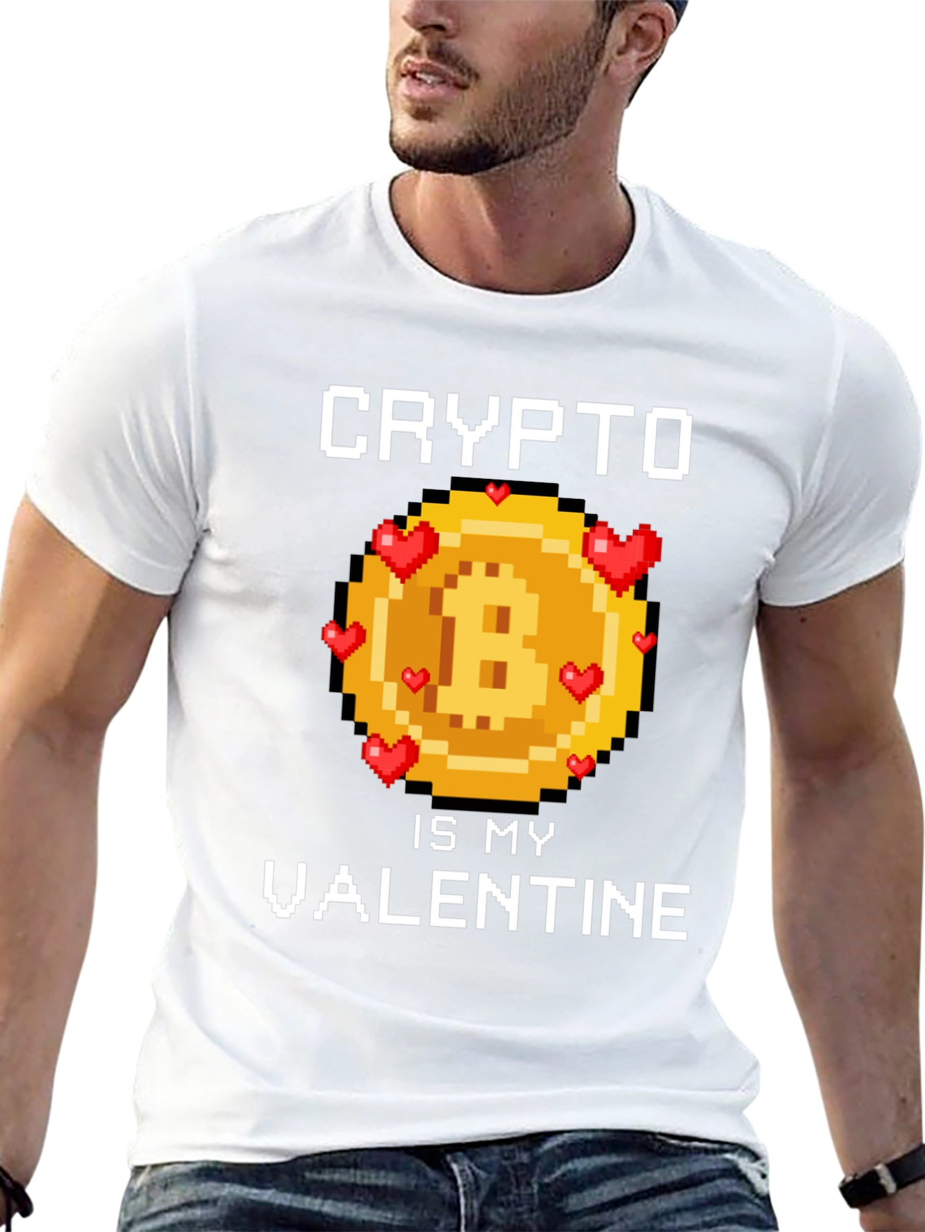 Crypto Is My Valentine T-Shirt Bitcoin Lover Gift