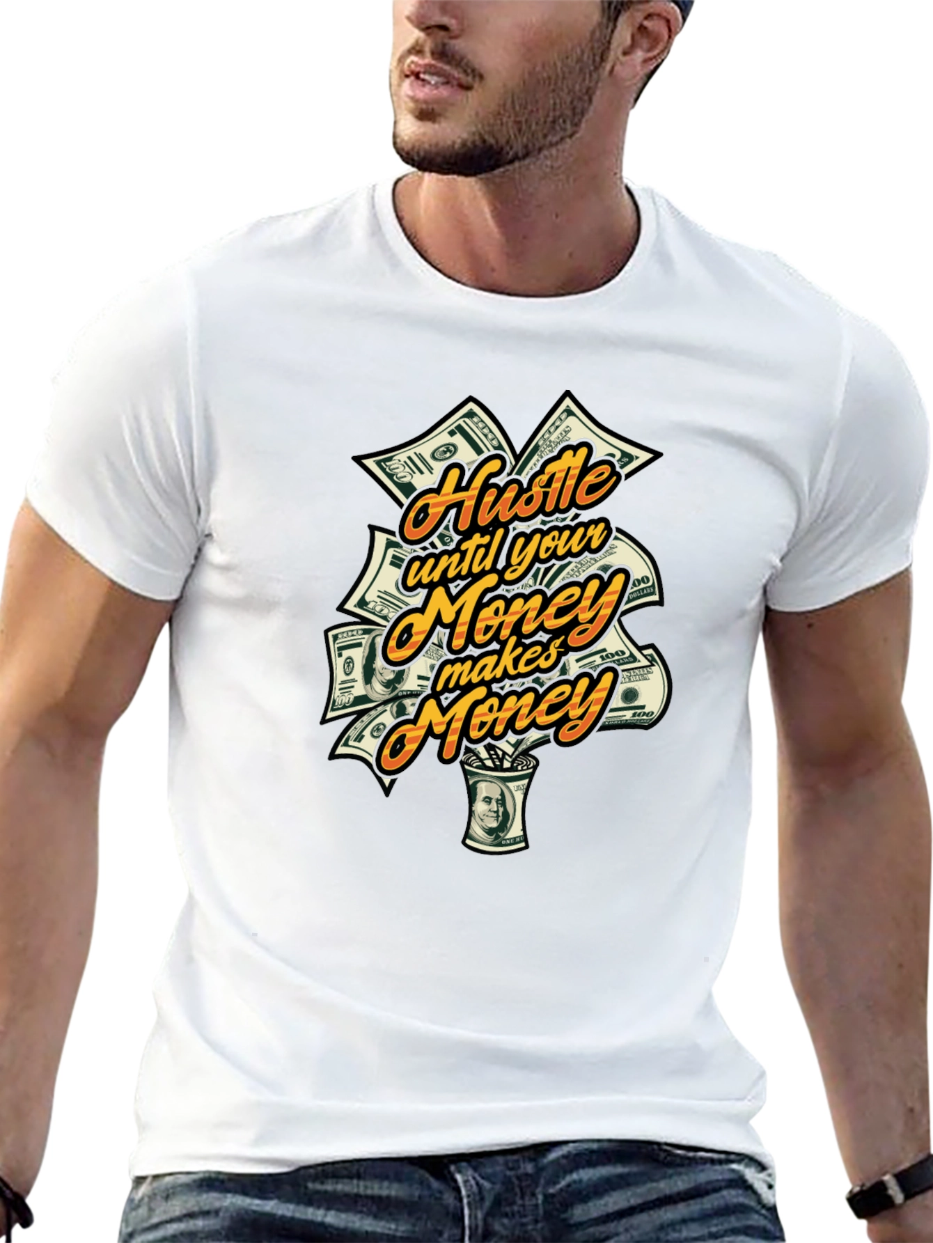 Hustle Money Graphic T-Shirt