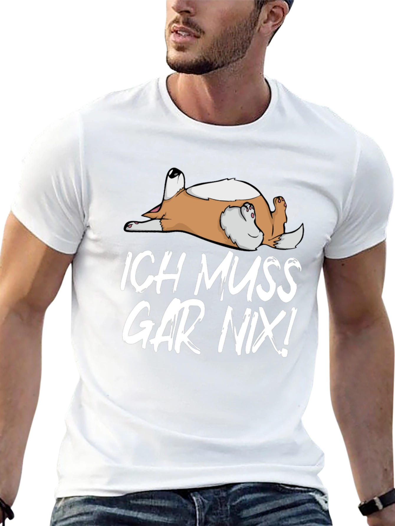 Ich Muss Gar Nix! Dog T-Shirt - Relaxed Fit