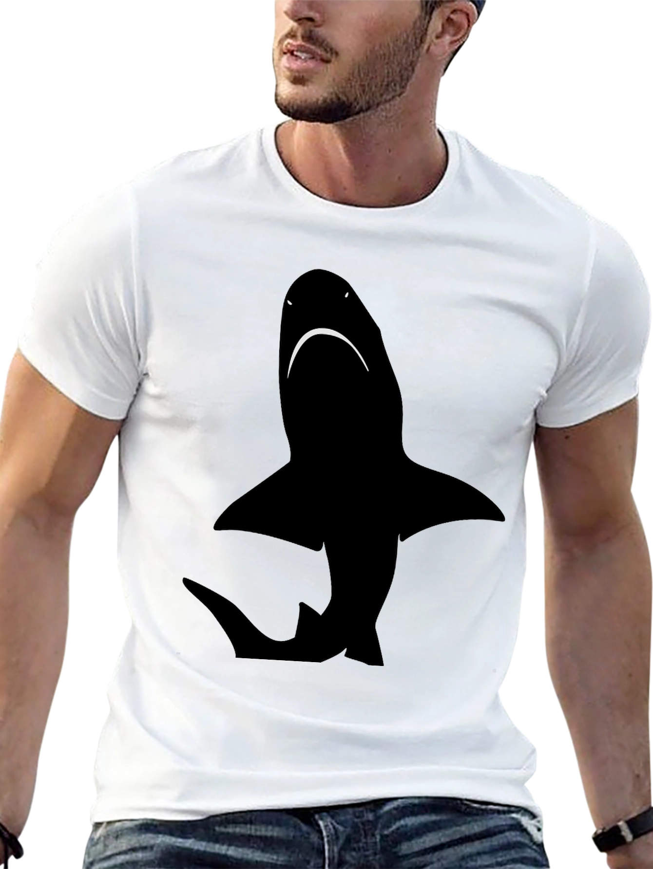 Black Shark Graphic T-Shirt - Cool & Casual