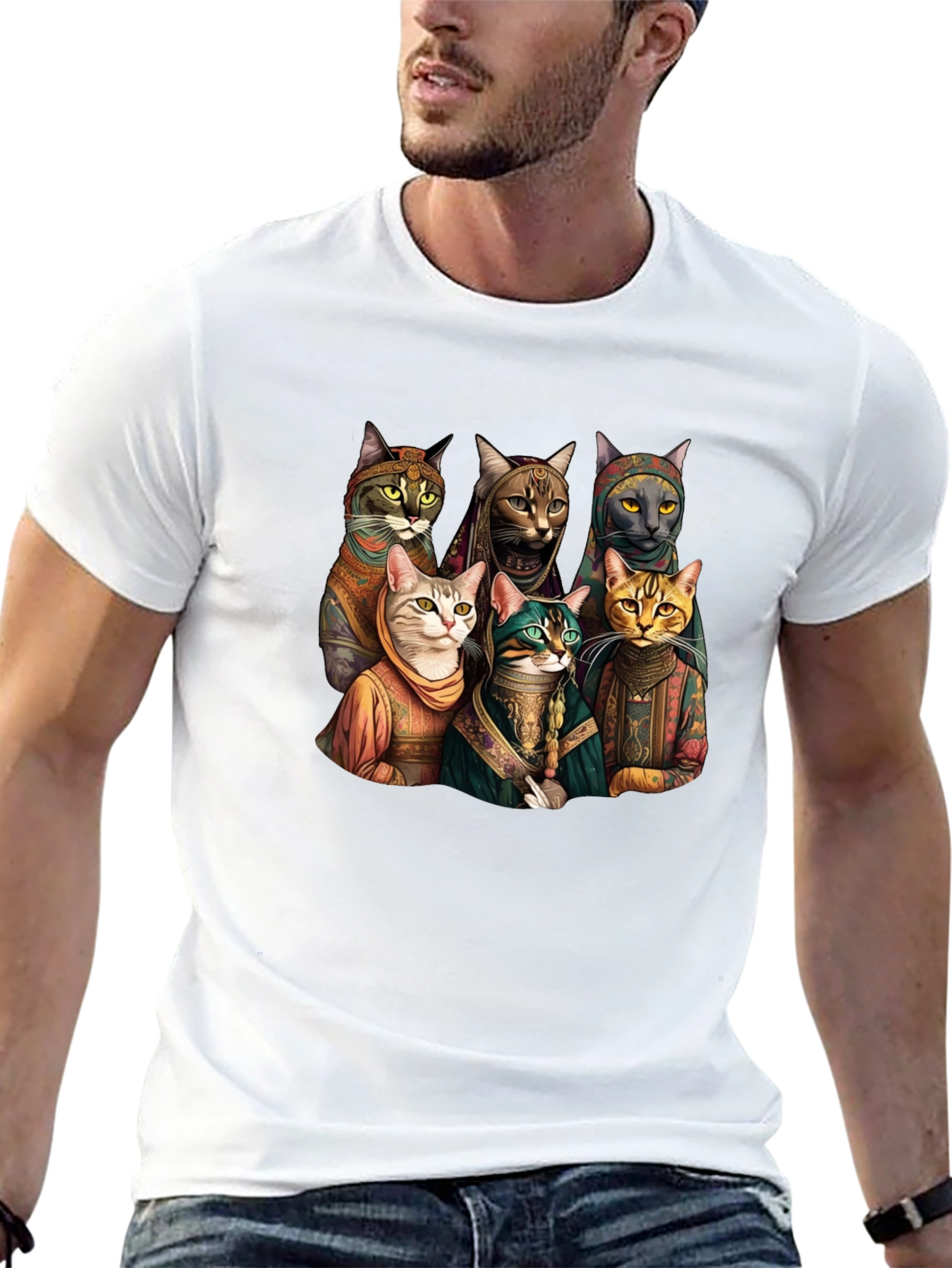 Cats Band Funny Graphic Tee