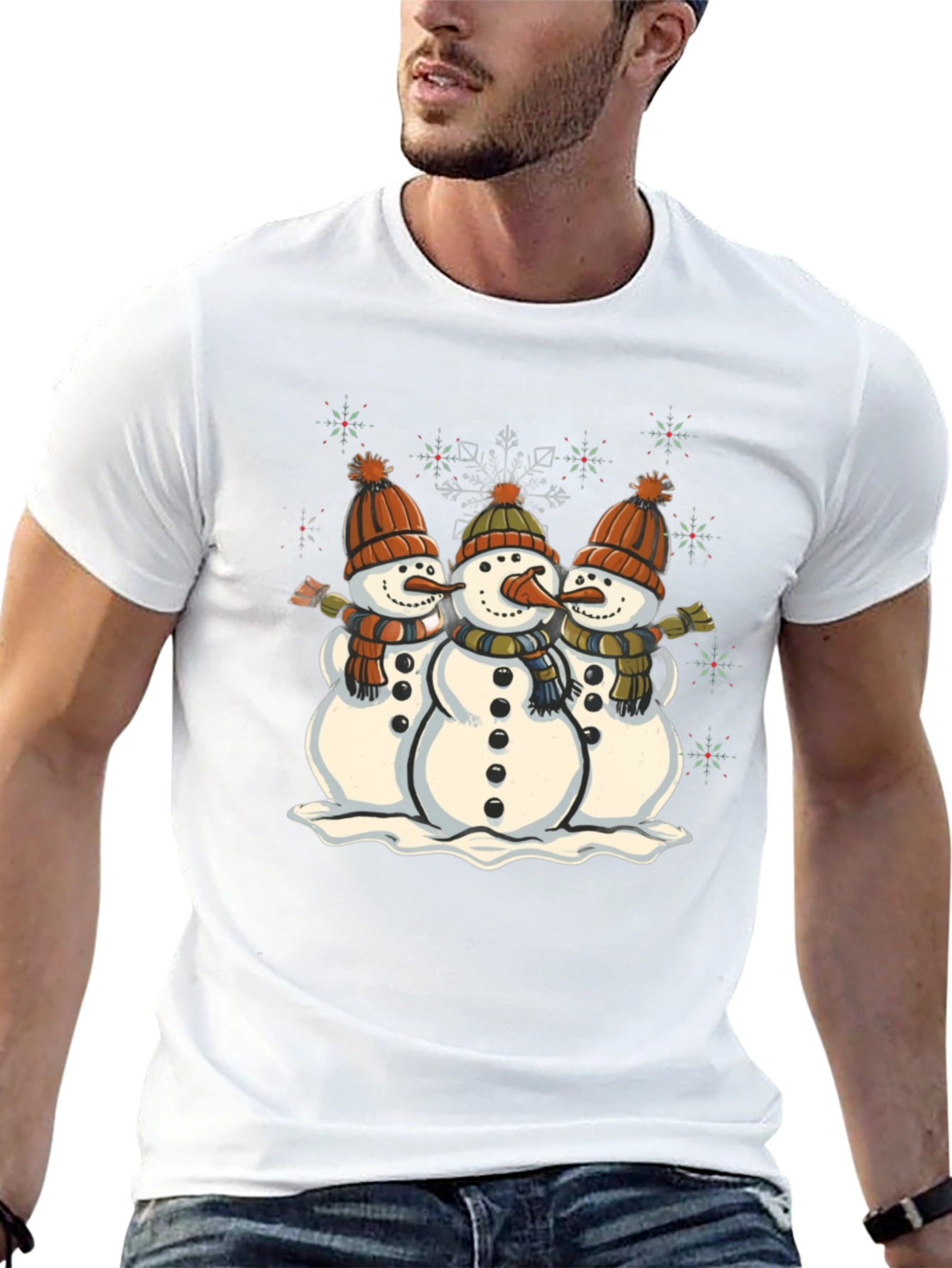 Festive Snowmen Graphic Tee