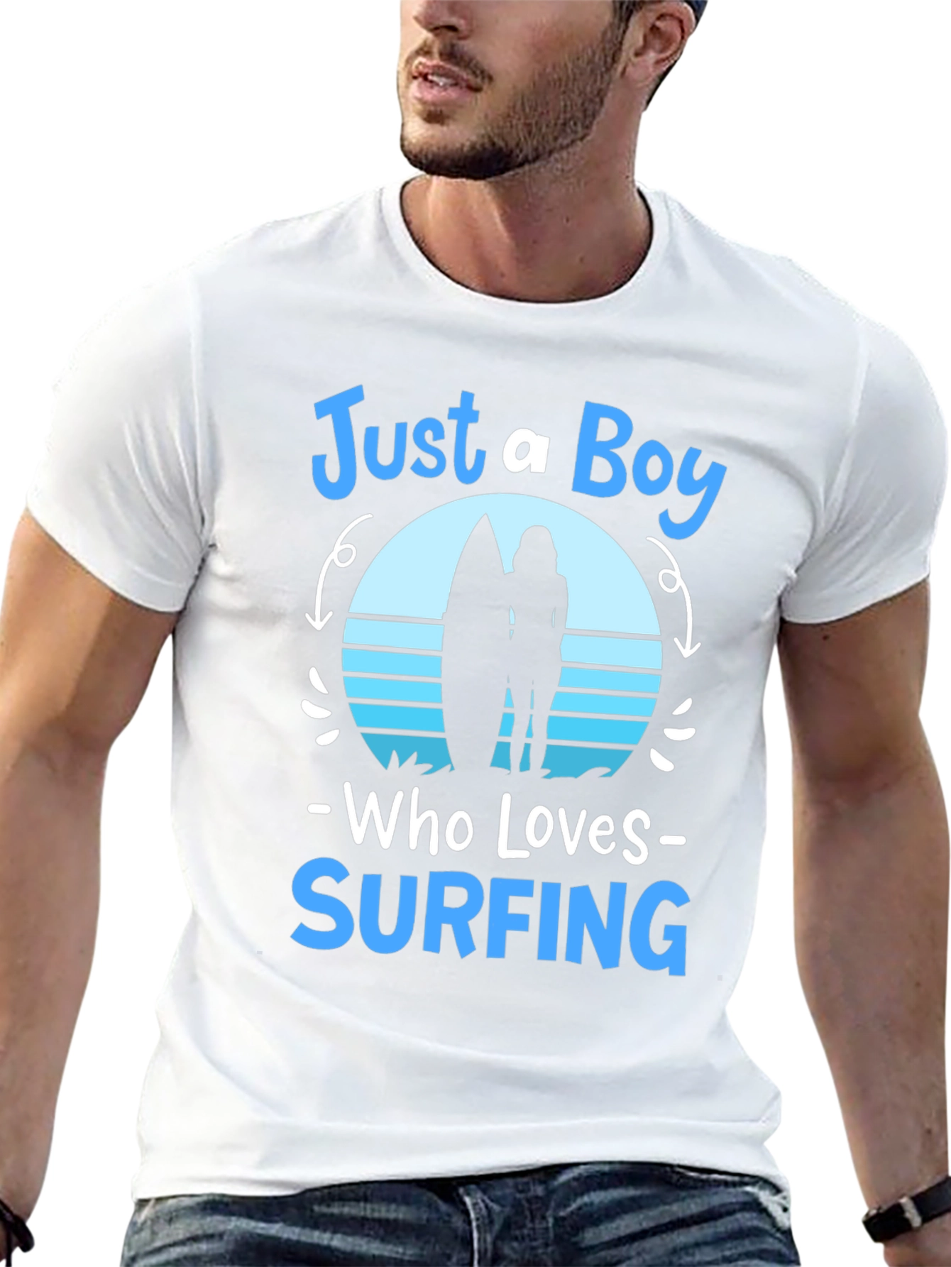 Just a Boy Who Loves Surfing T-Shirt