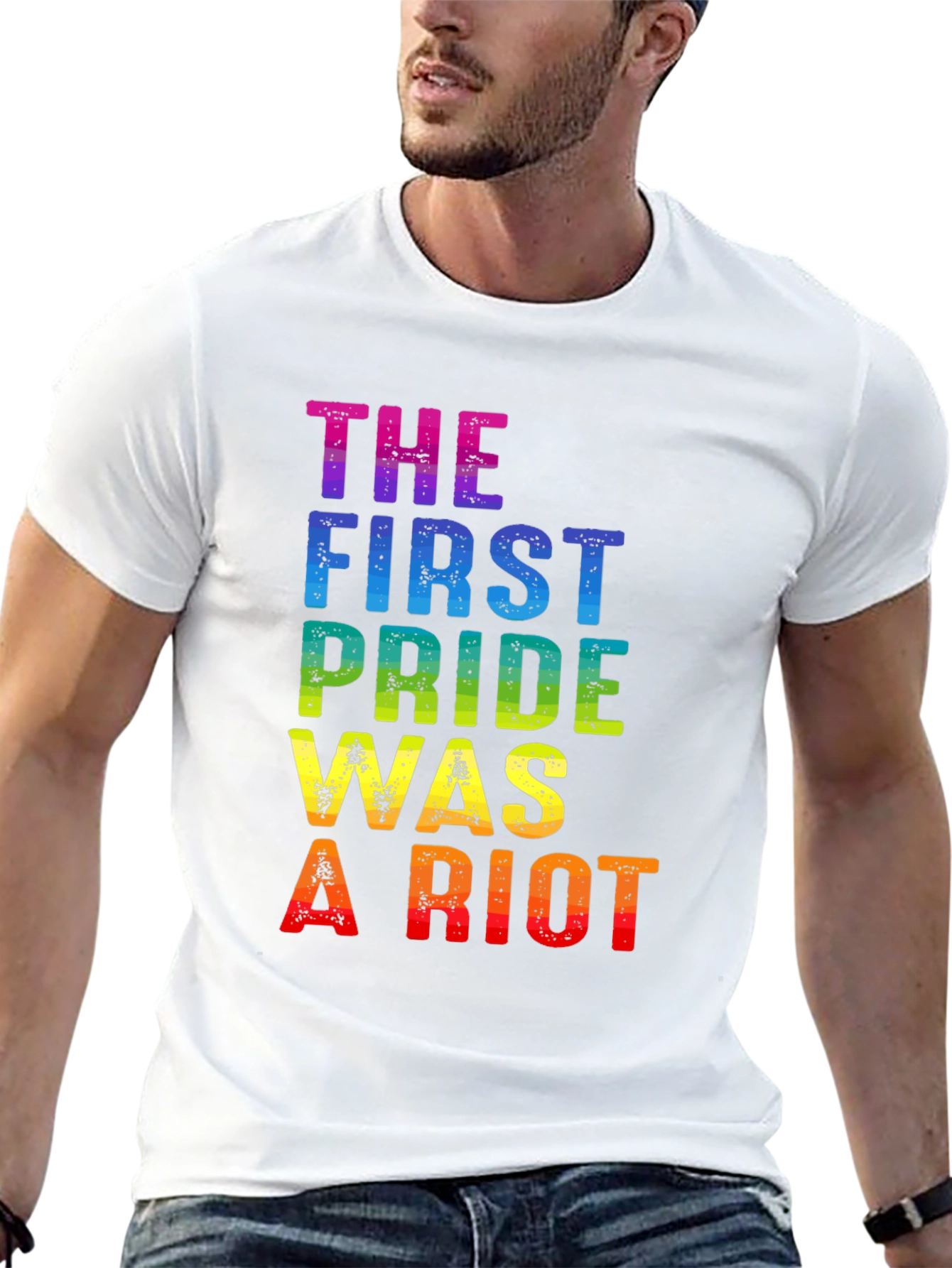 Pride Riot Rainbow Graphic Tee