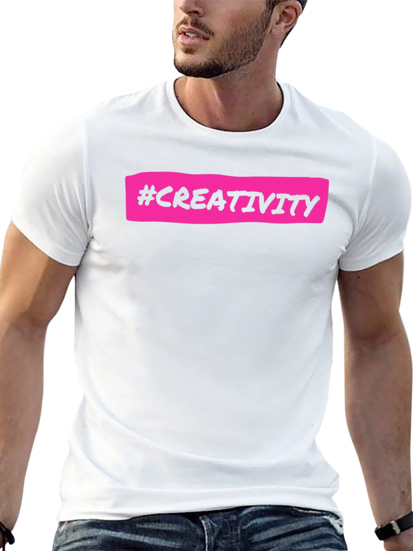 Creativity T-Shirt - Black Cotton Tee