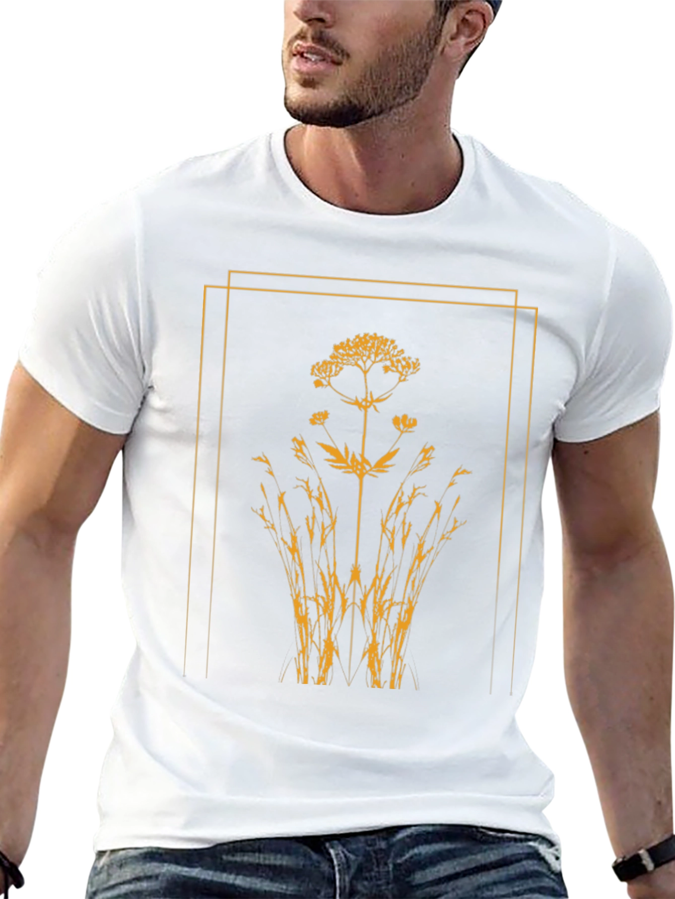 Nature Inspired Graphic Tee - Black