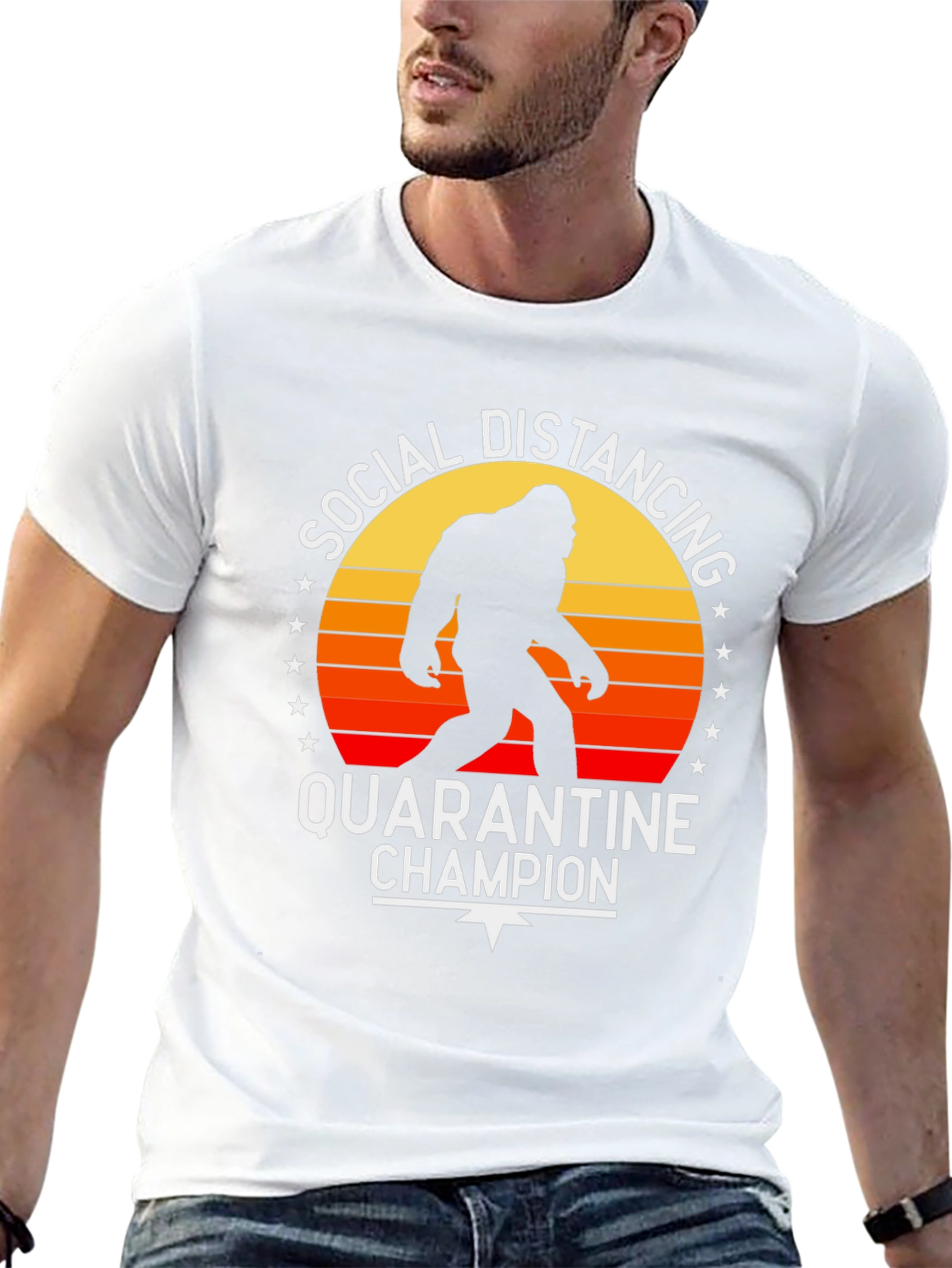 Social Distancing Quarantine Champion T-Shirt