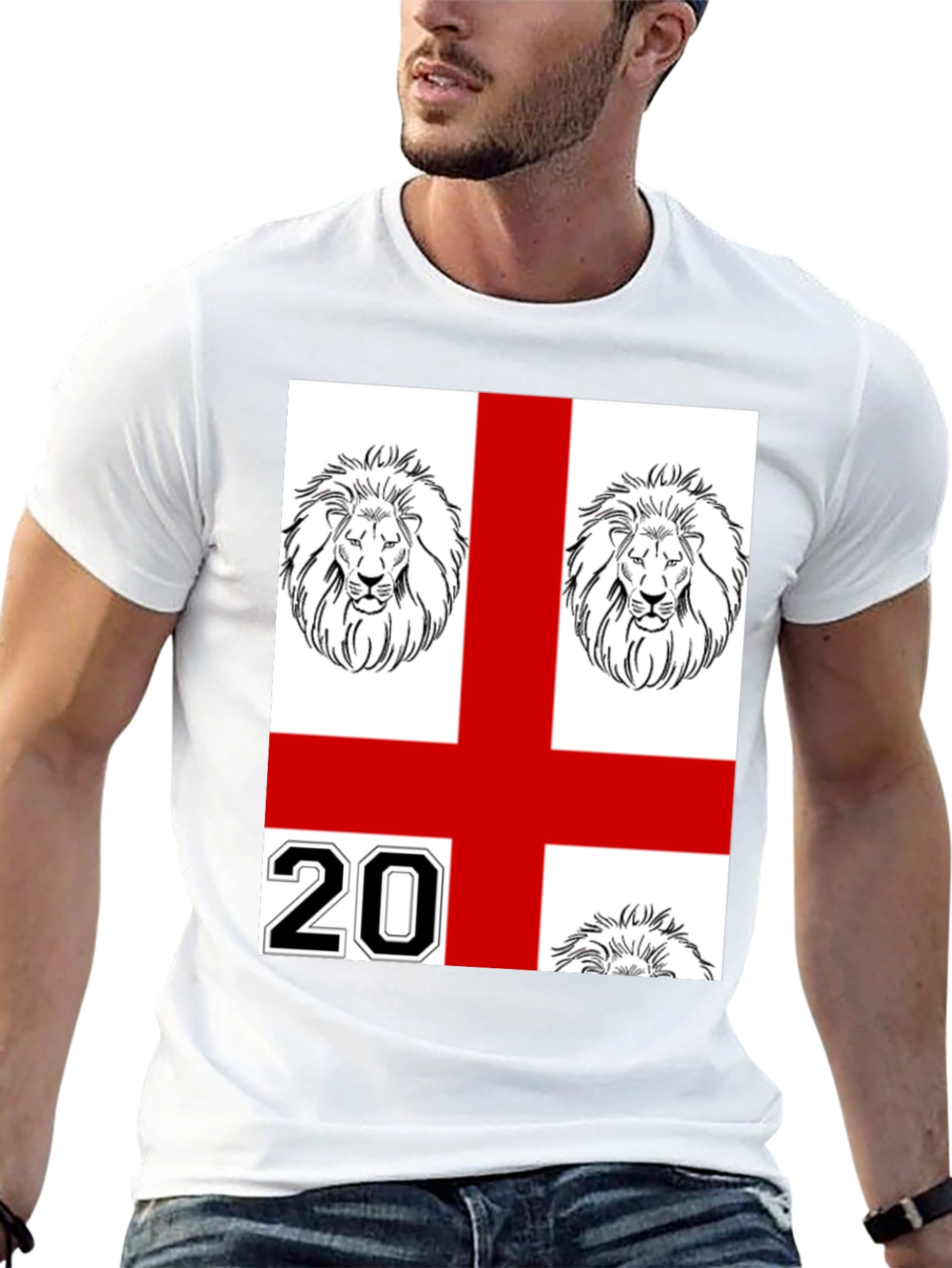 England Lions Graphic T-Shirt - Black