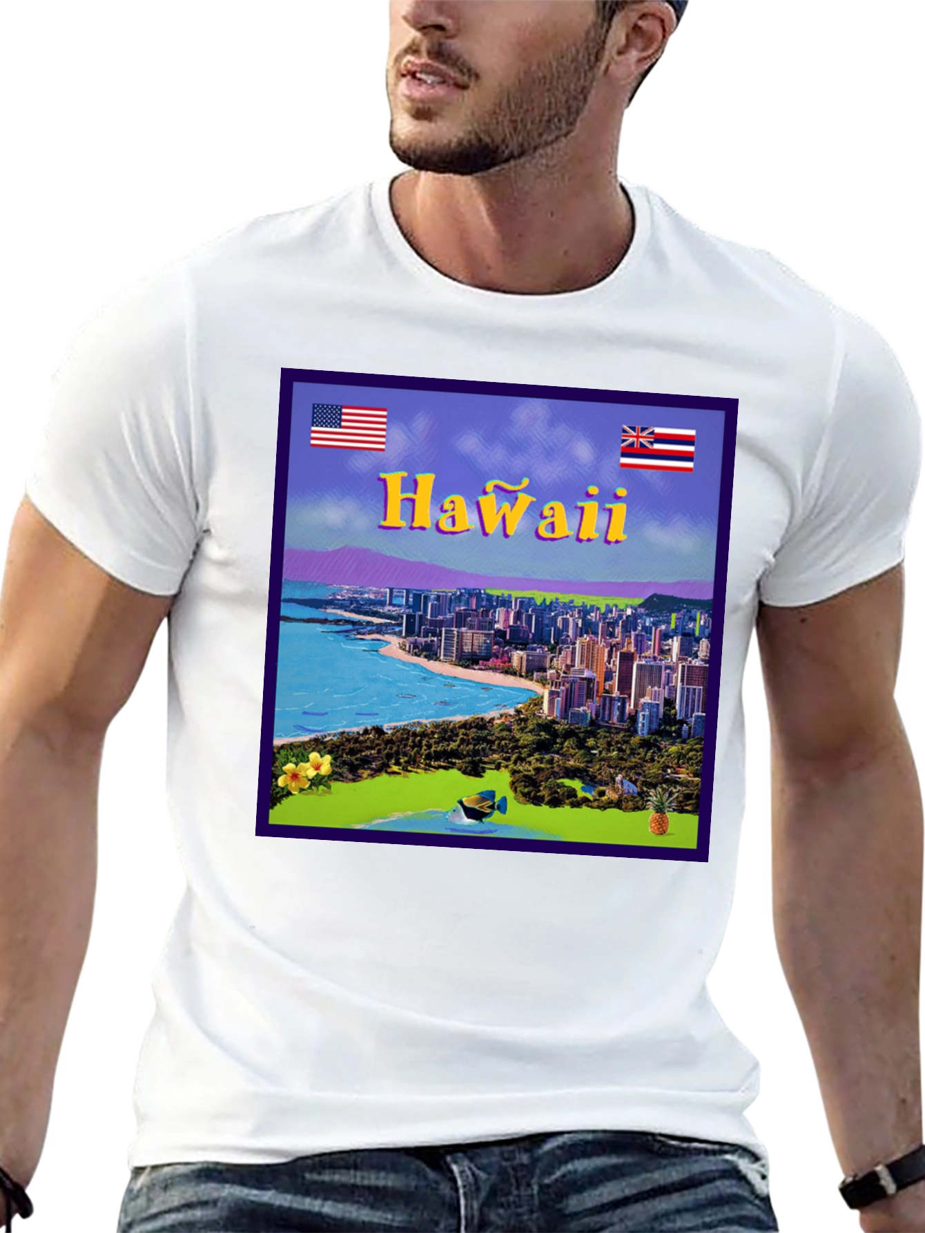 Hawaii Graphic T-Shirt - Island Vibes