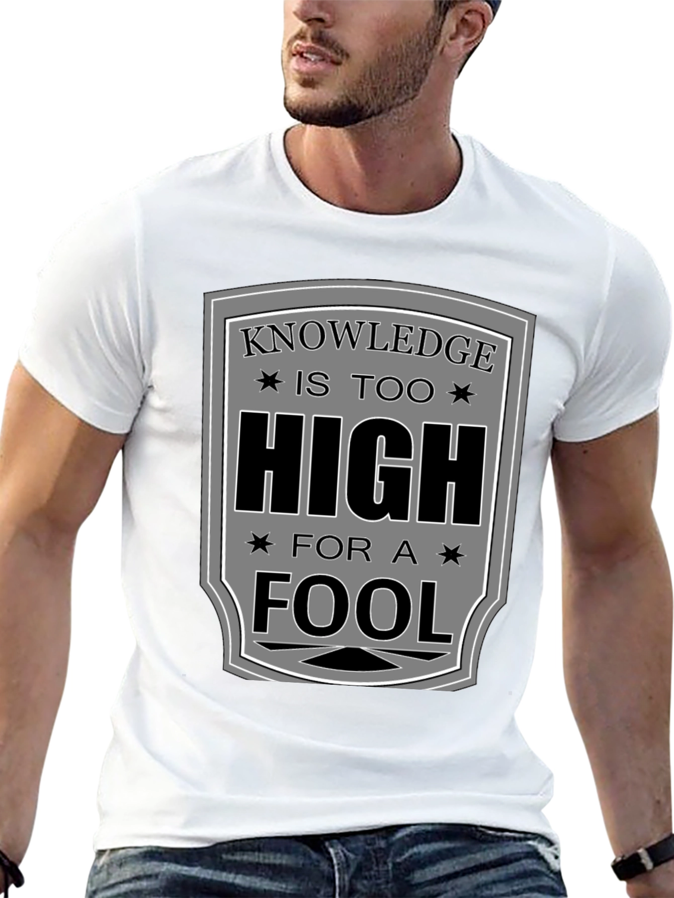 Knowledge is Too High T-Shirt - Funny Graphic Tee