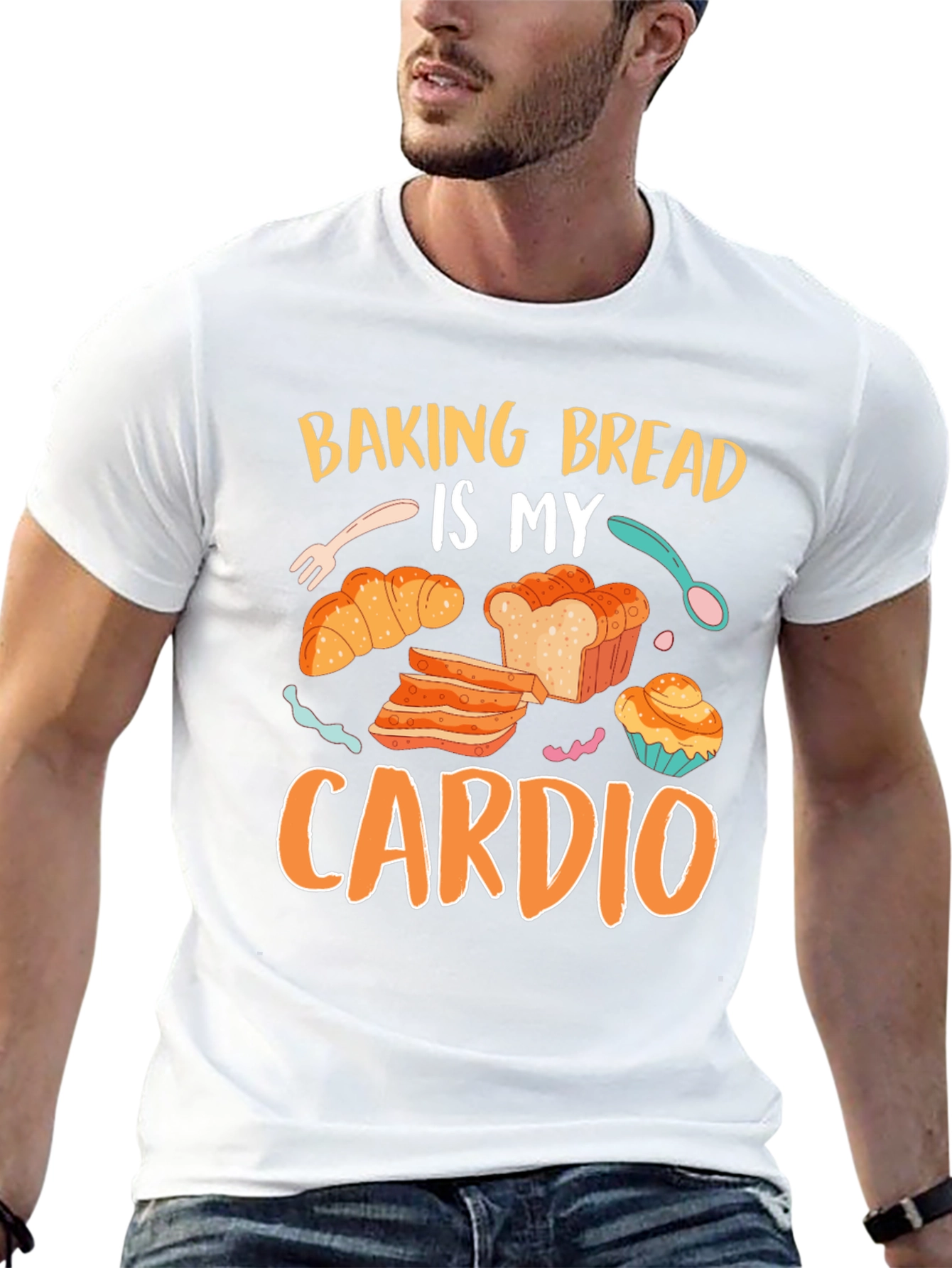 Baking Bread Is My Cardio Graphic Tee