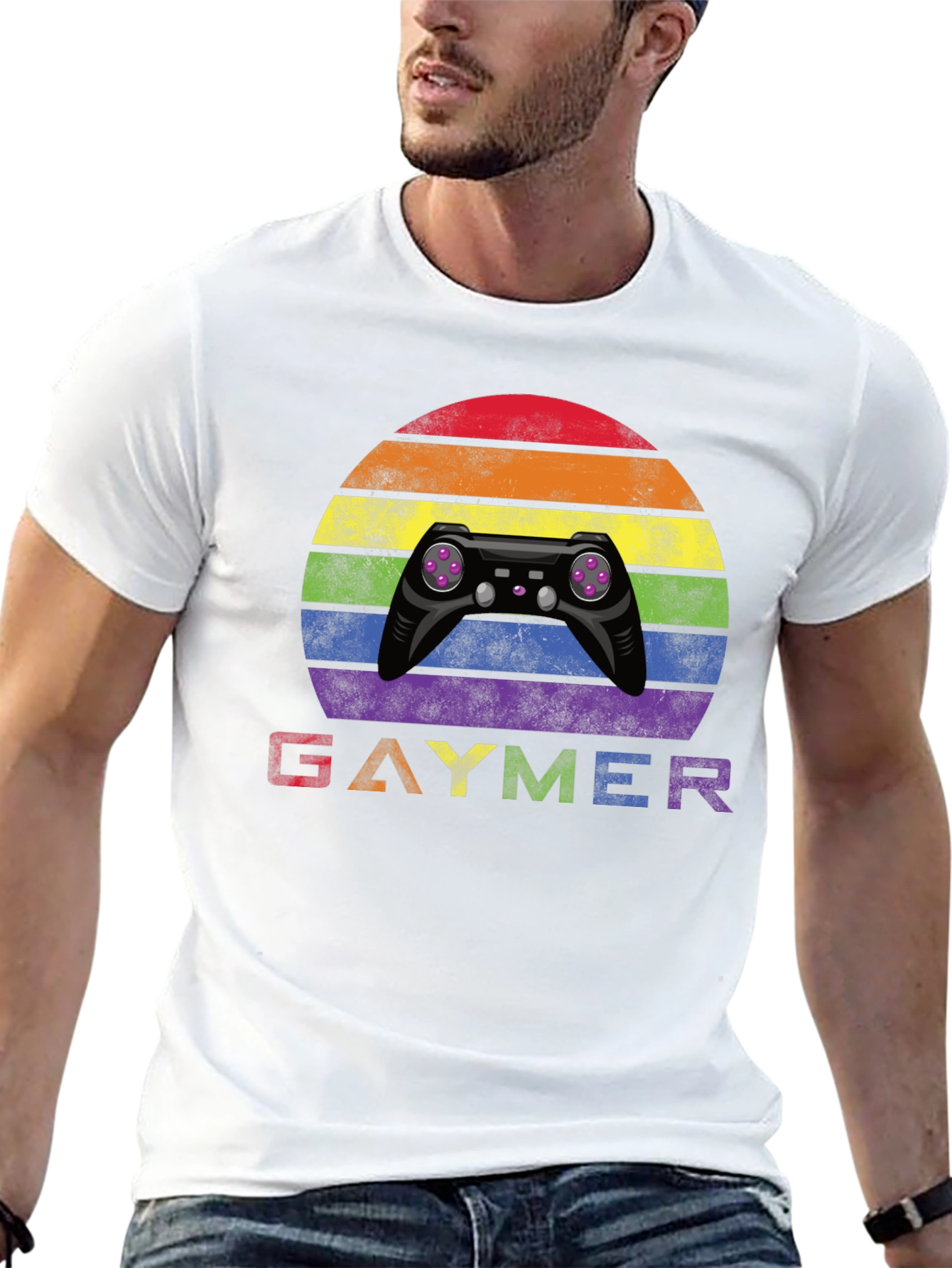 Gaymer Rainbow T-Shirt - Pride Gaming Apparel