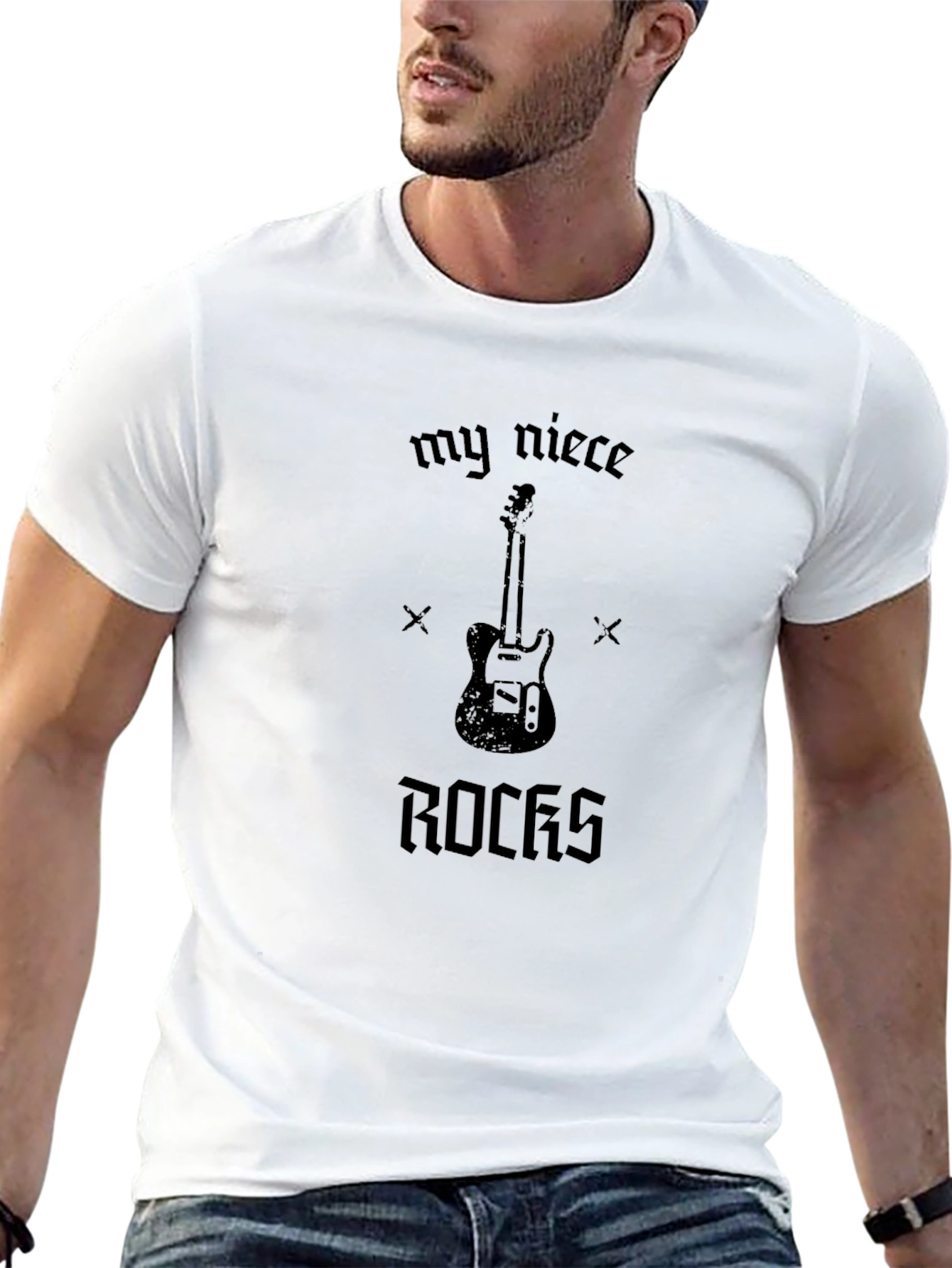 My Niece Rocks Guitar Graphic Tee