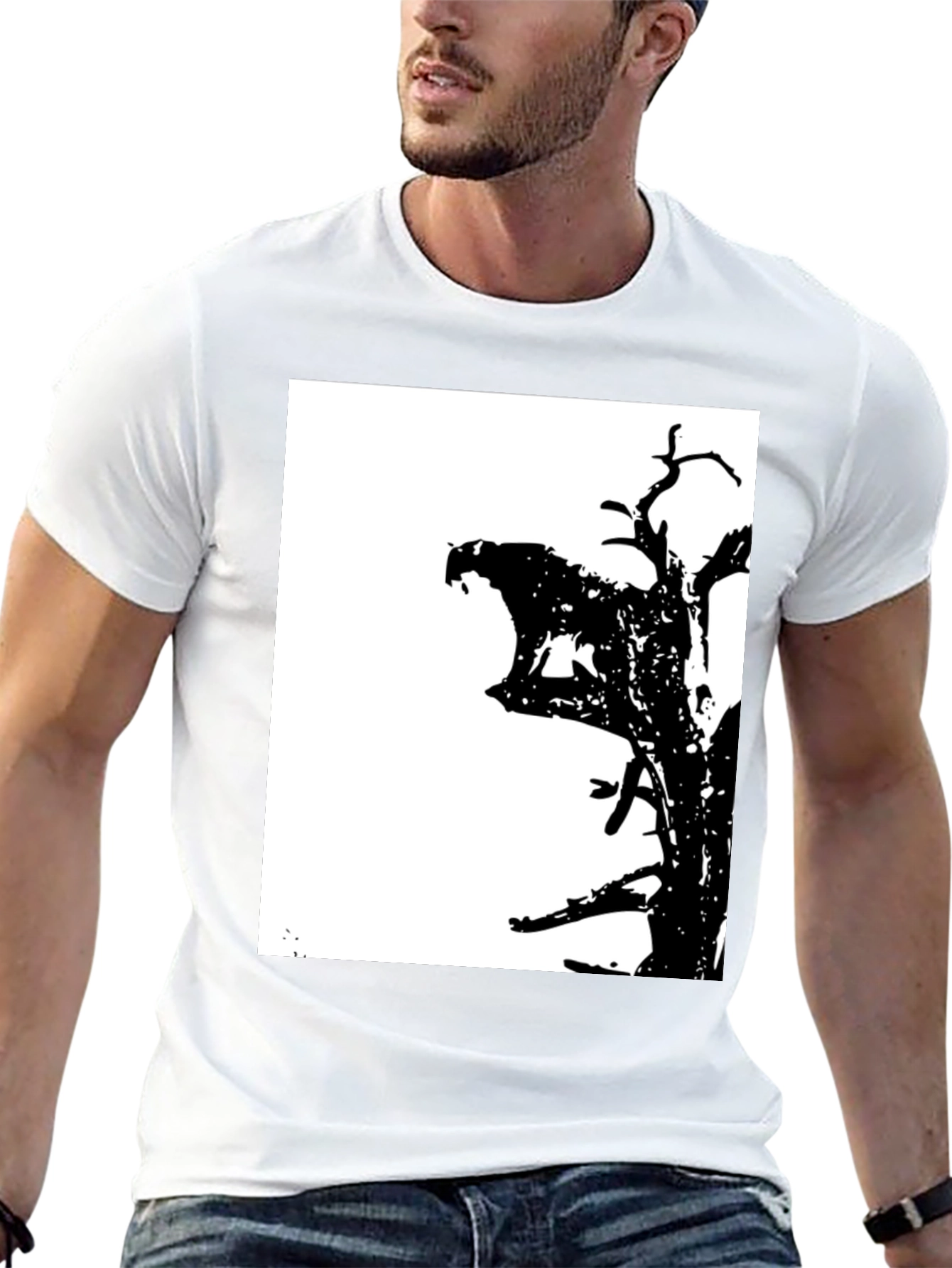 Abstract Tree Graphic T-Shirt