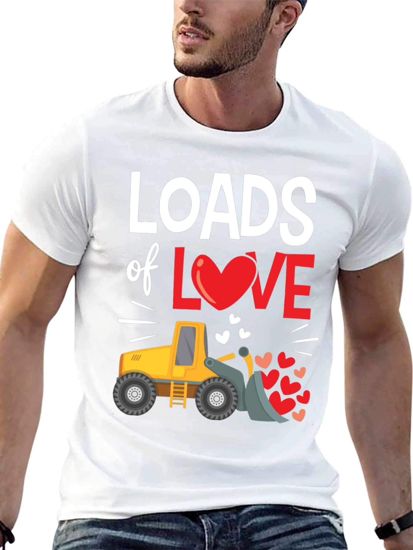 Loads of Love Tractor Valentines Day T-Shirt