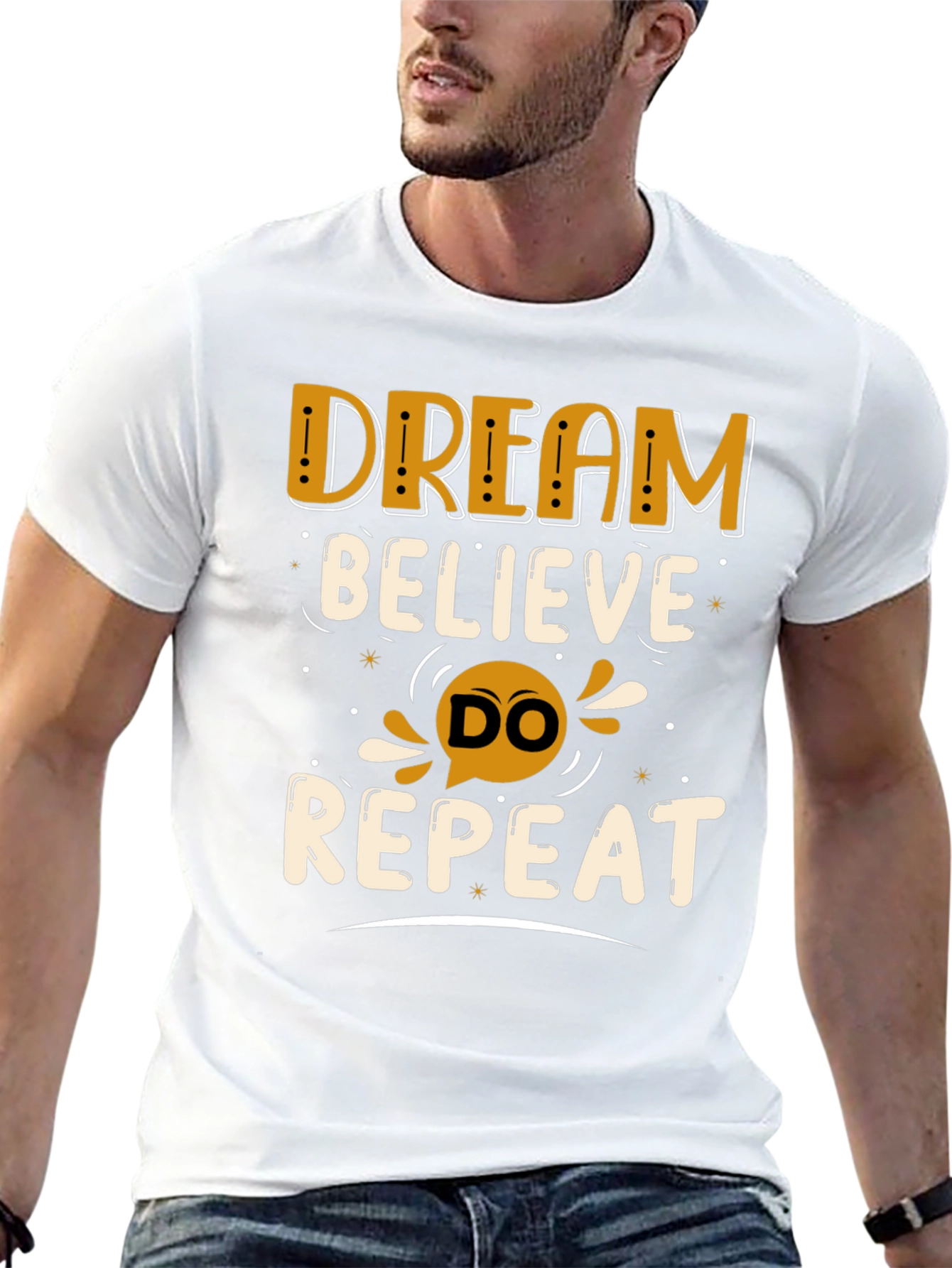 Dream Believe Do Repeat Graphic Tee