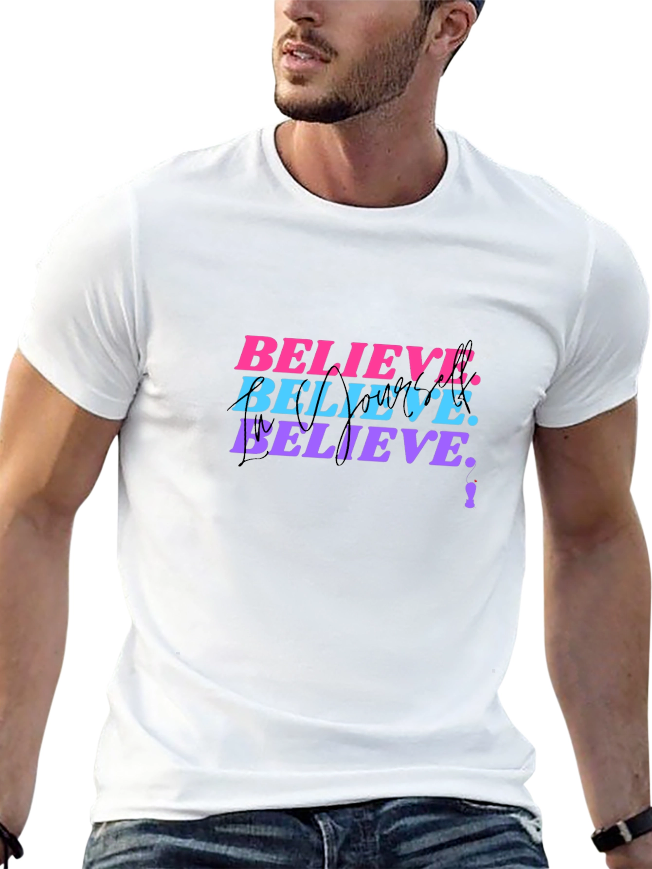 Believe Graphic Print T-Shirt