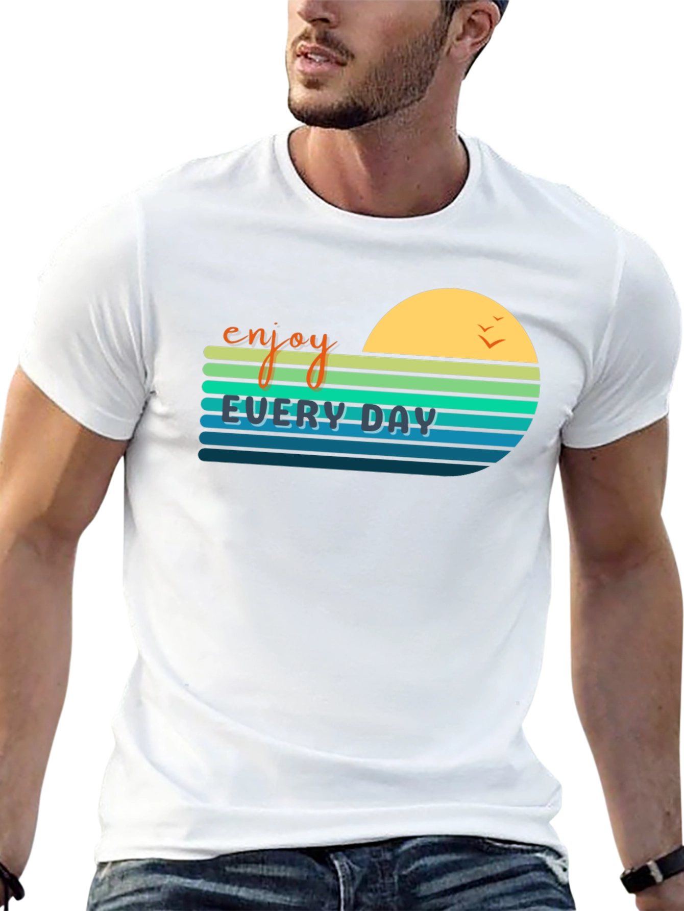 Enjoy Every Day Graphic Tee - Retro Style