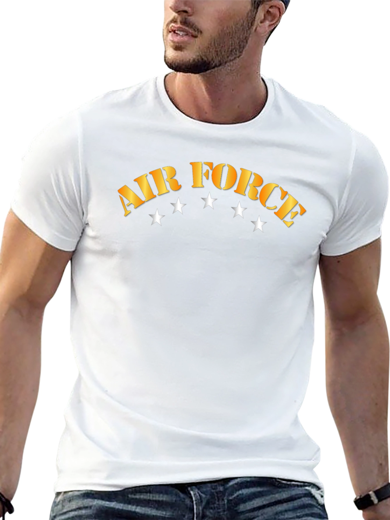 Air Force Graphic T-Shirt Black