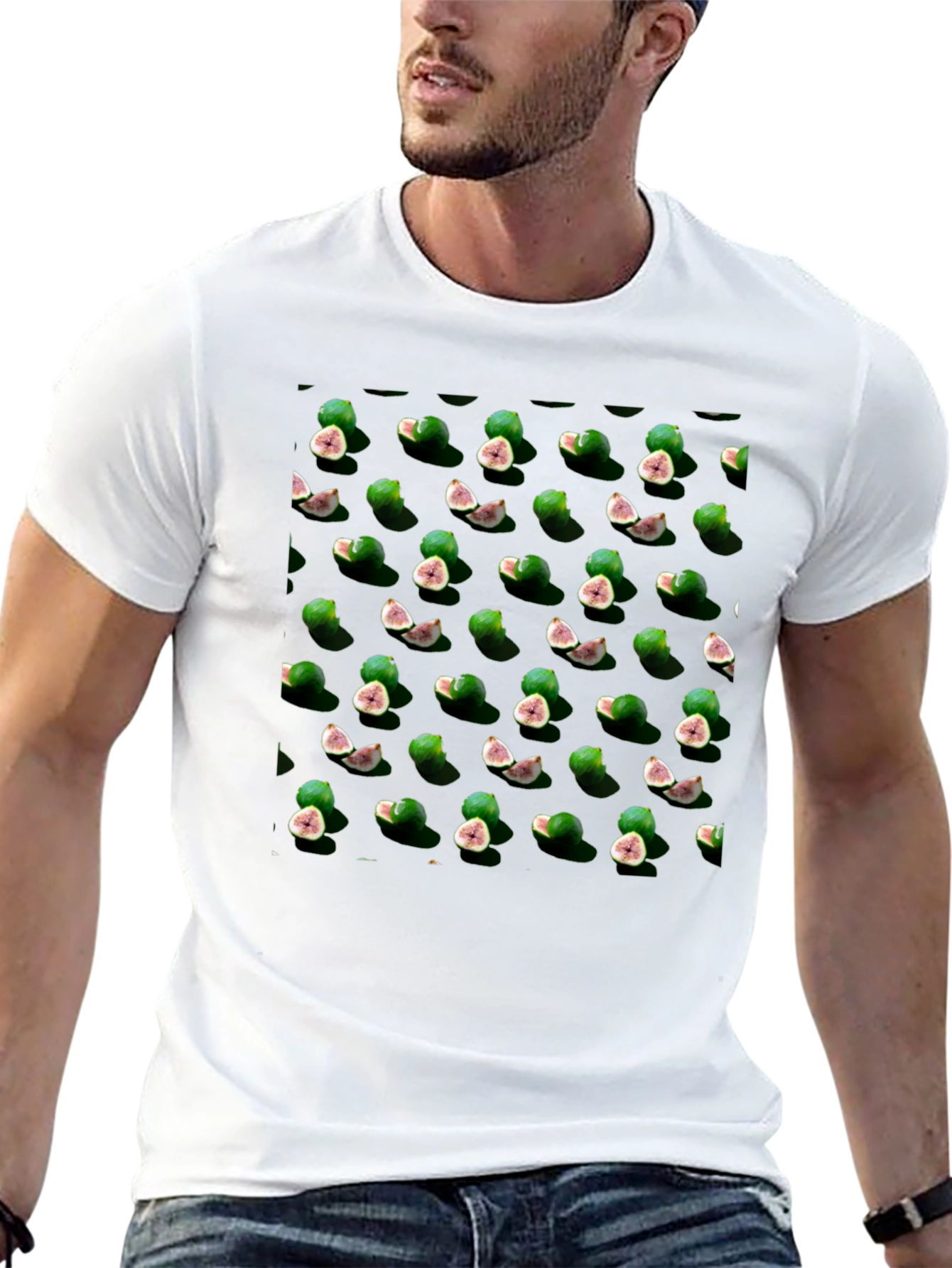 Black Fig Pattern Tee