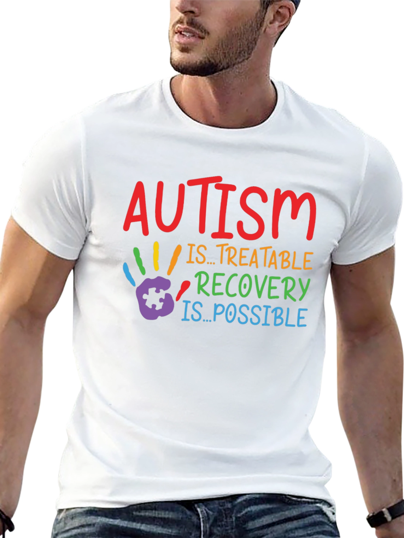 Autism Awareness Graphic Tee - Treatable Recovery is Possible