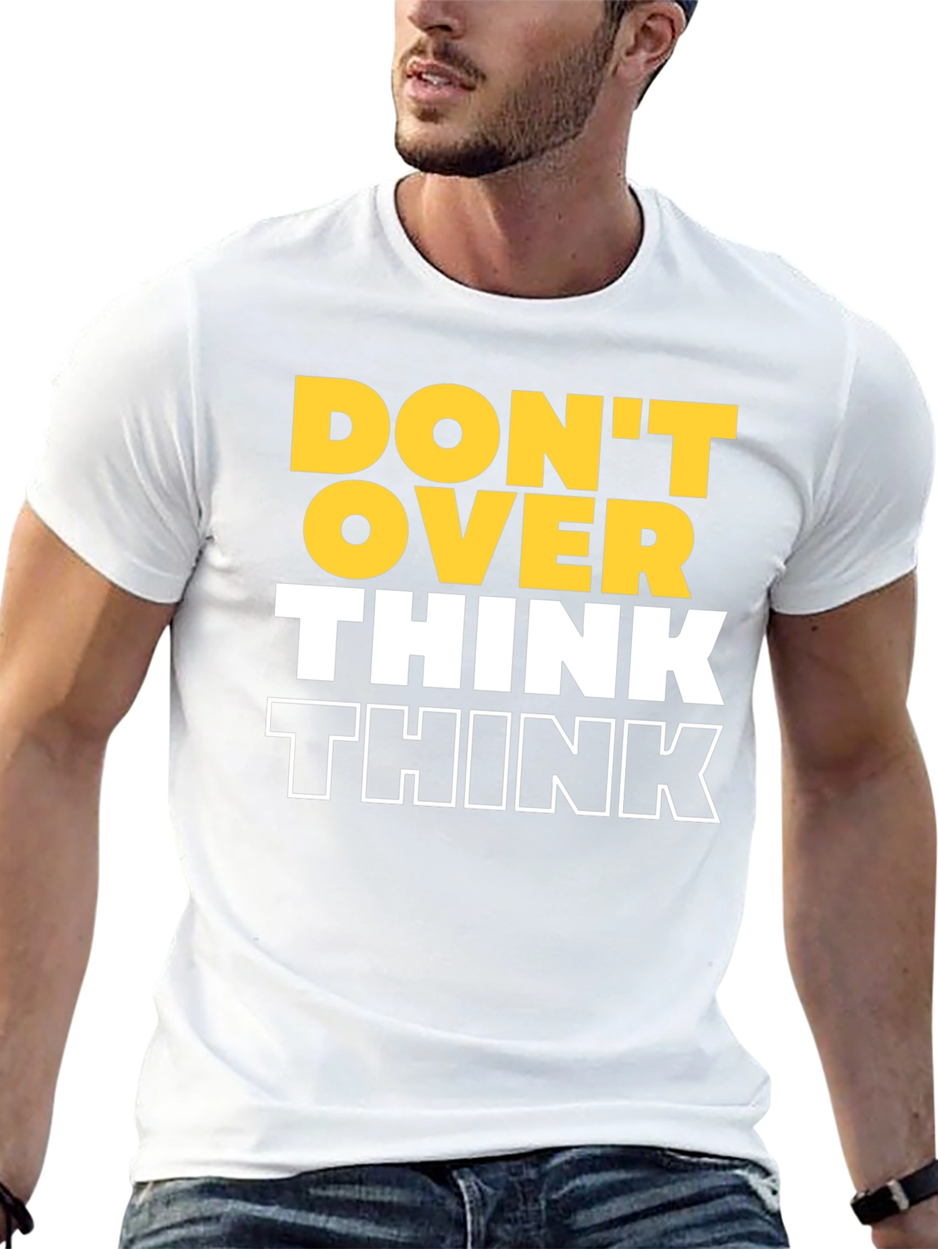 Dont Over Think Graphic Tee - Black