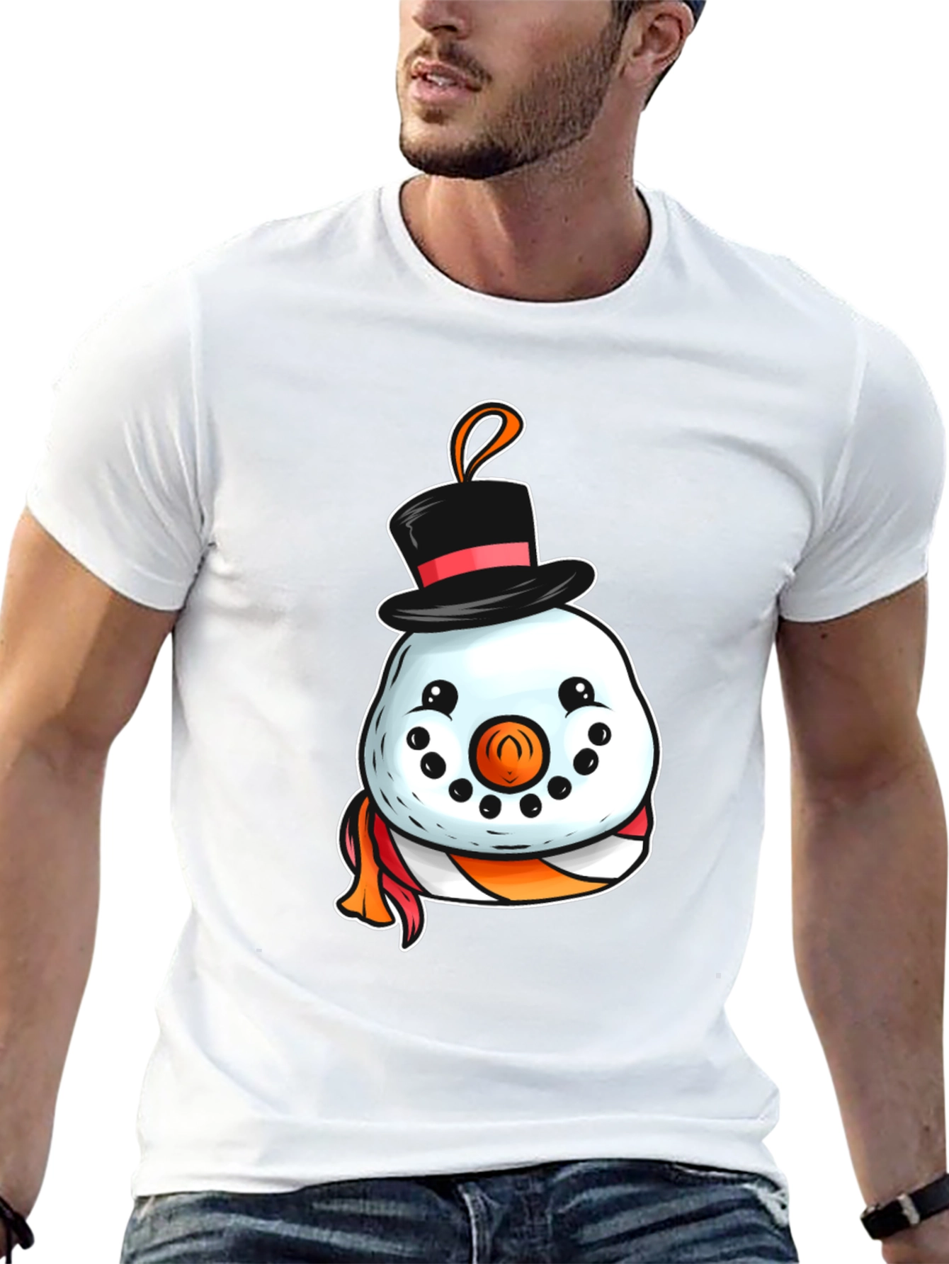 Festive Snowman Graphic Tee