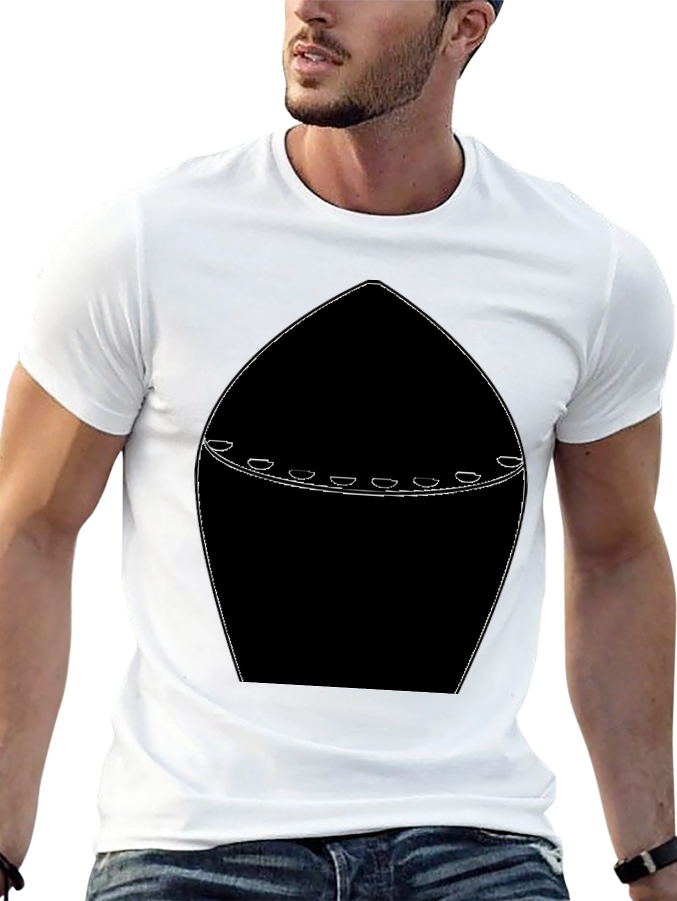 Modern Graphic Black T-Shirt