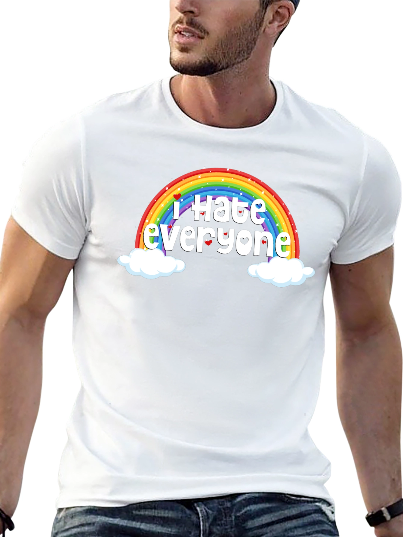I Hate Everyone Rainbow Humor T-Shirt