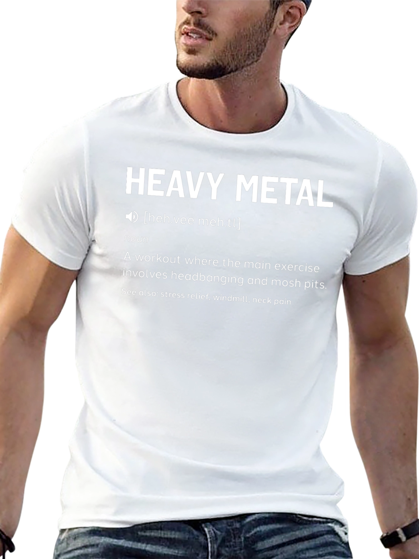 Heavy Metal Workout Graphic Tee