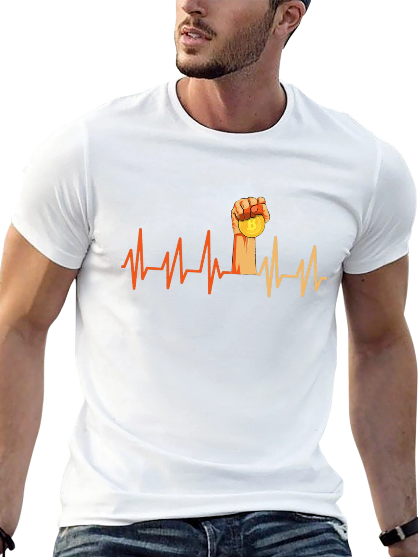 Bitcoin Heartbeat T-Shirt - Crypto Tee