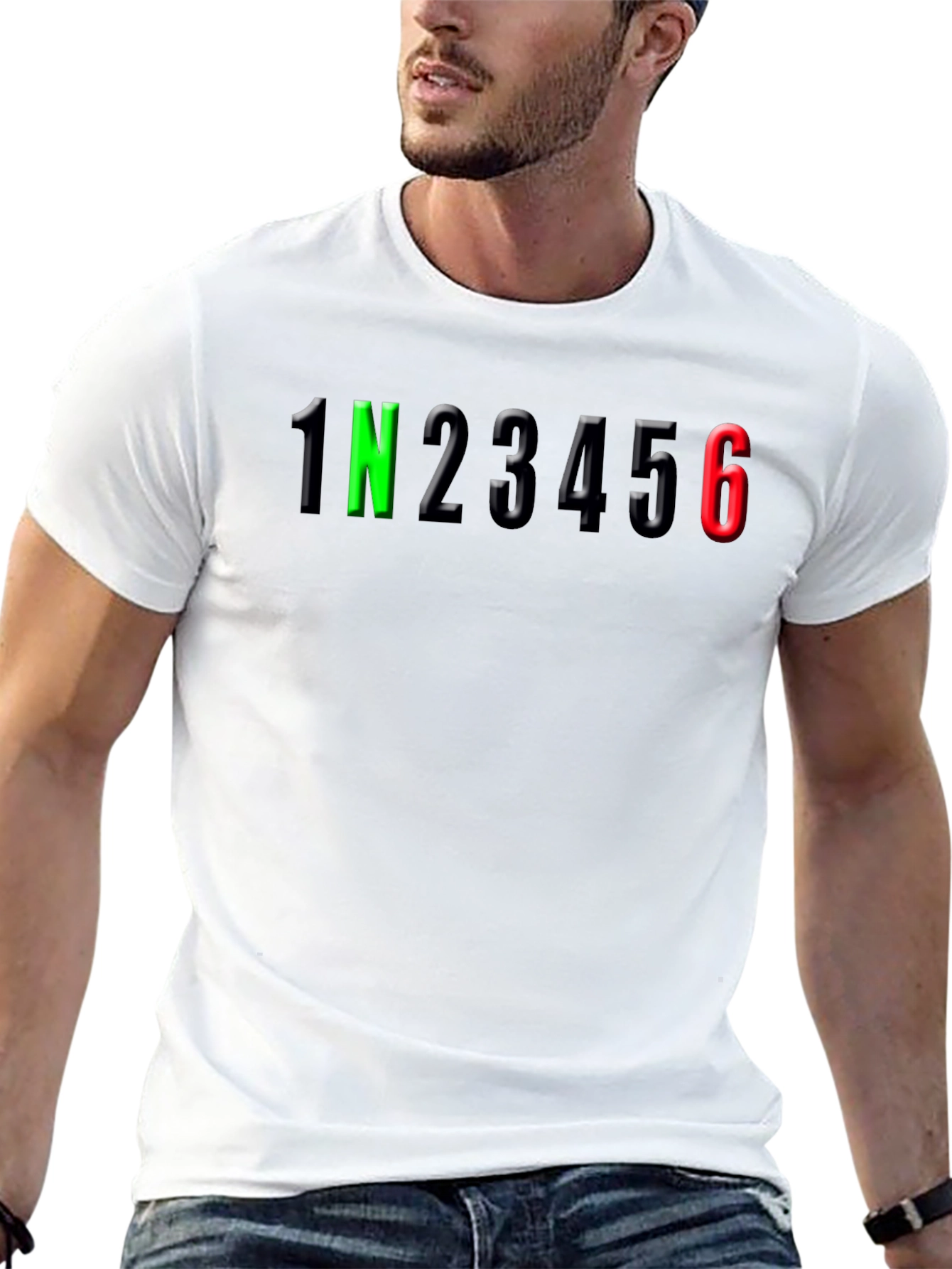 Motorcycle Gear Shift T-Shirt - 1N23456
