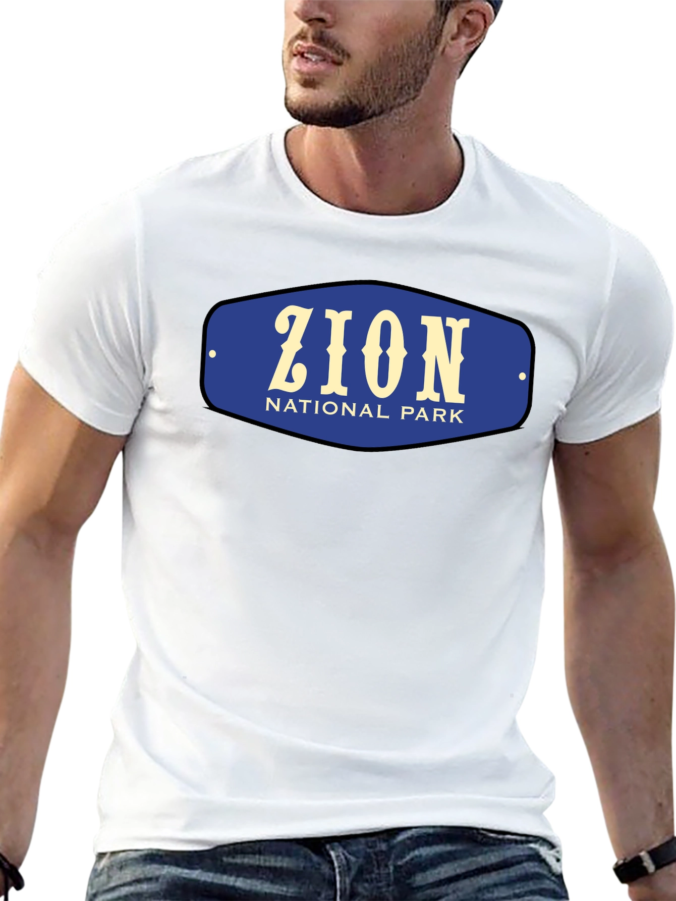 Zion National Park Black Graphic Tee