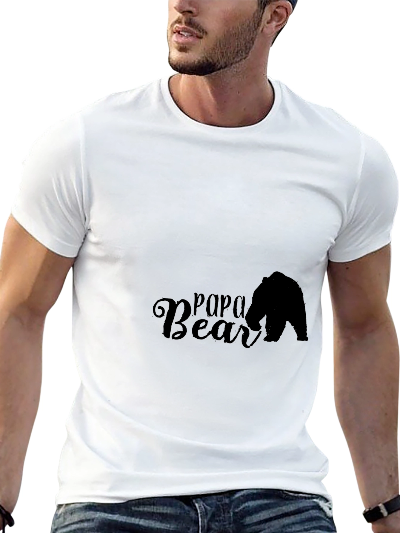 Papa Bear Black T-Shirt