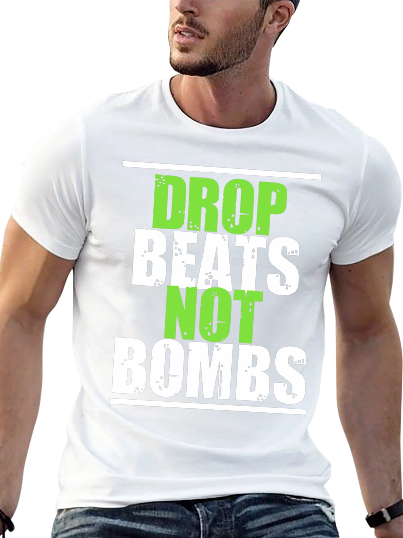 Drop Beats Not Bombs Graphic T-Shirt