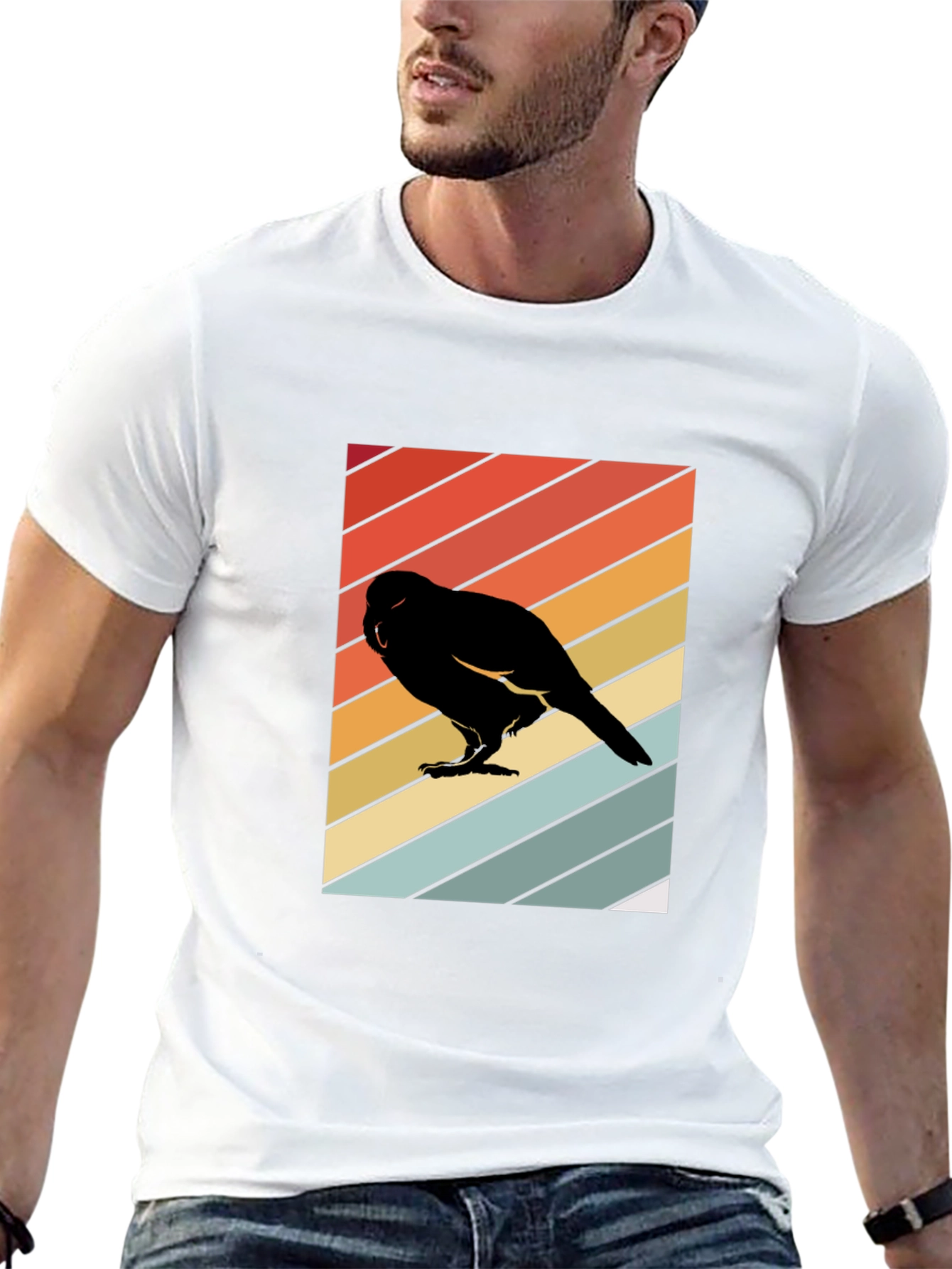 Retro Bird Silhouette T-Shirt