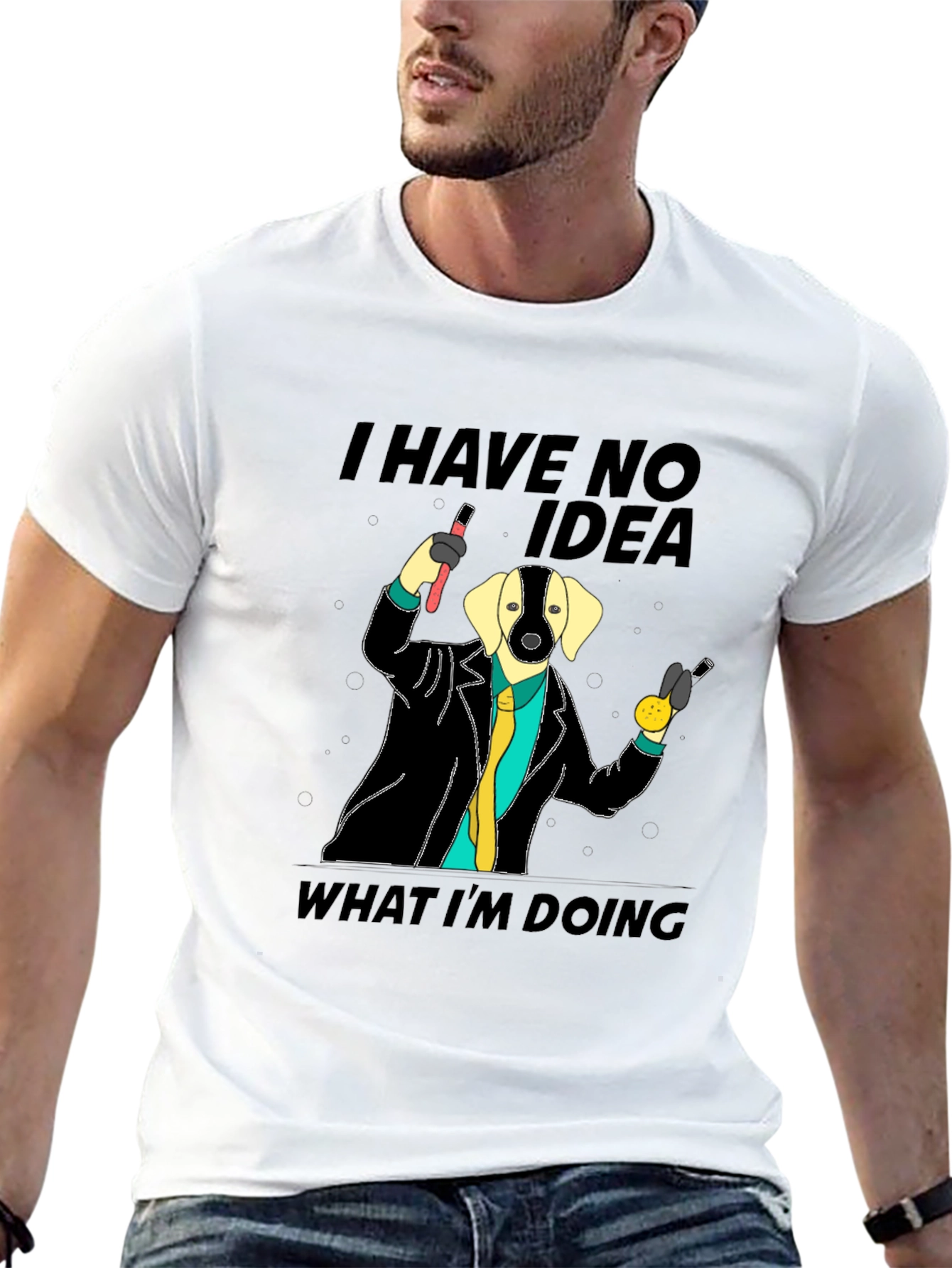 I Have No Idea Dog T-Shirt