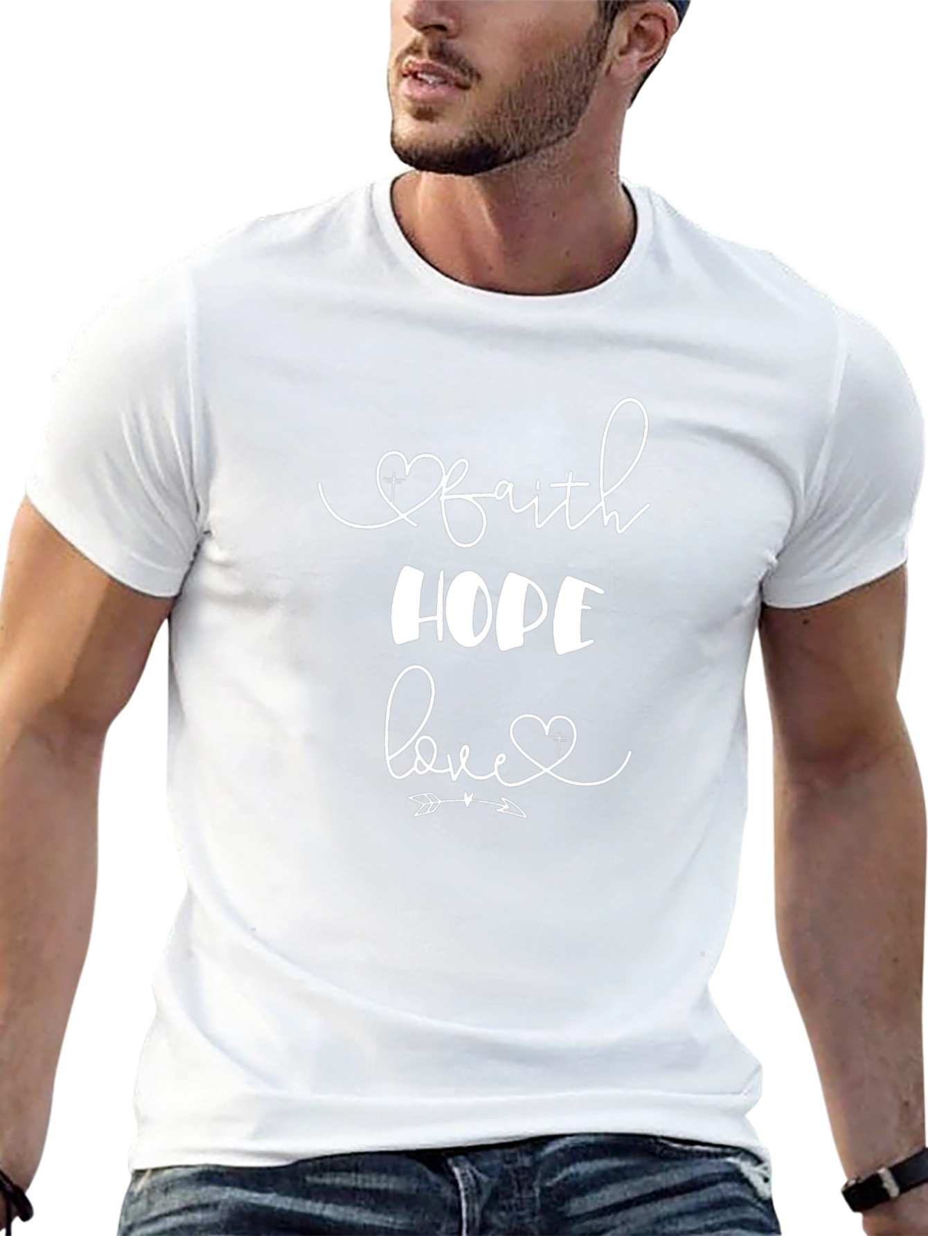 Faith Hope Love Graphic T-Shirt