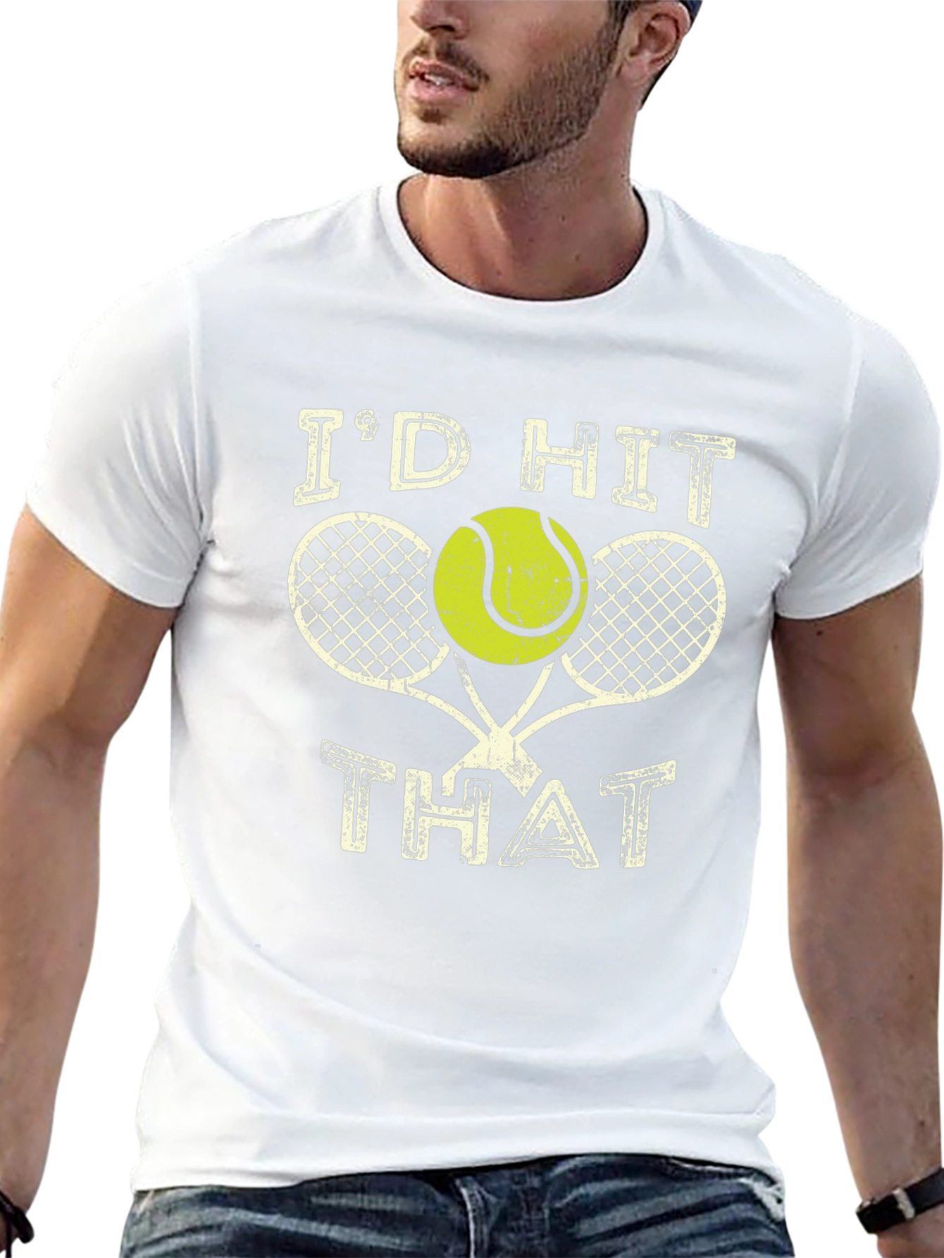 Id Hit That Tennis T-Shirt - Black