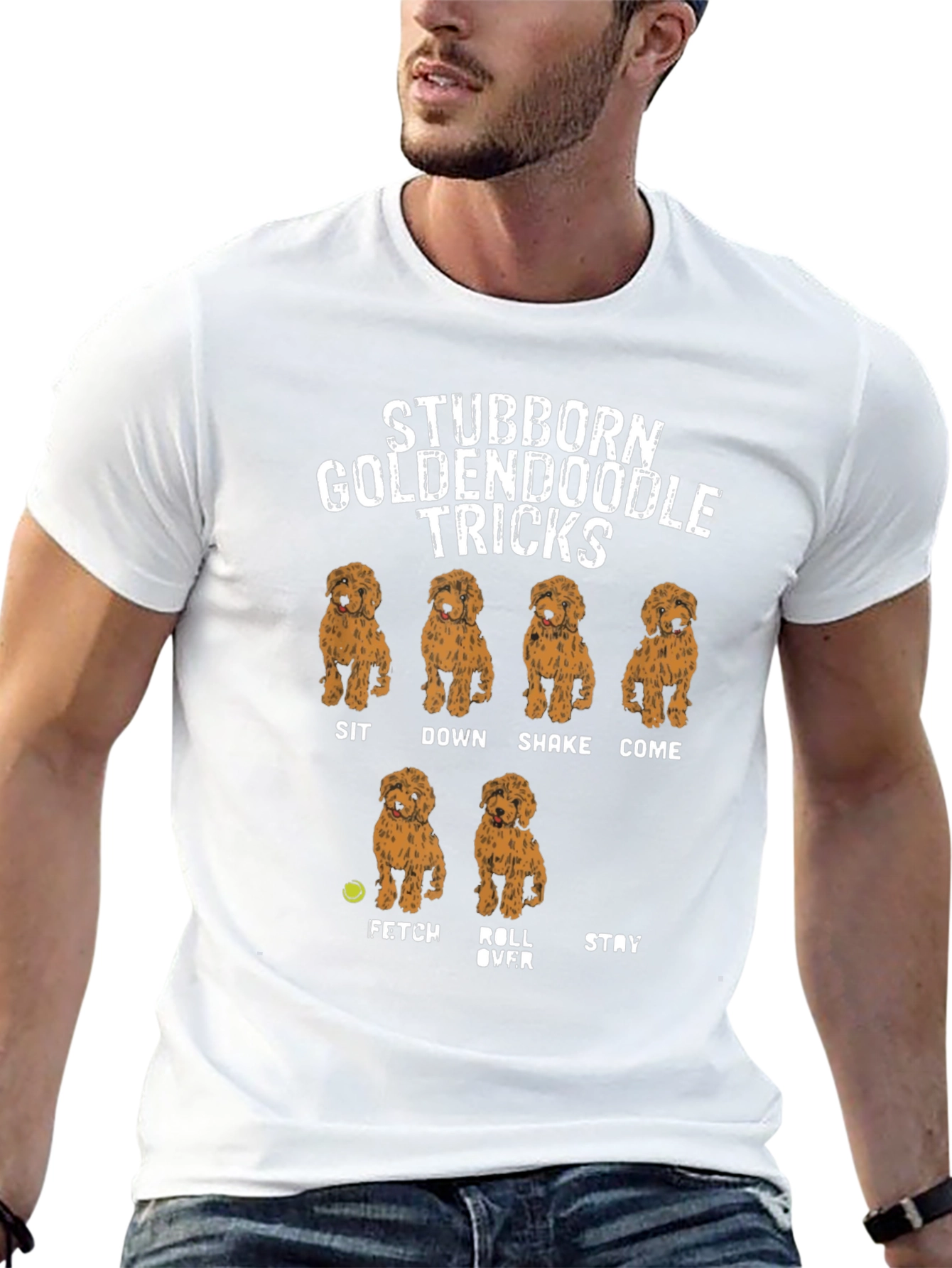 Stubborn Goldendoodle Tricks T-Shirt