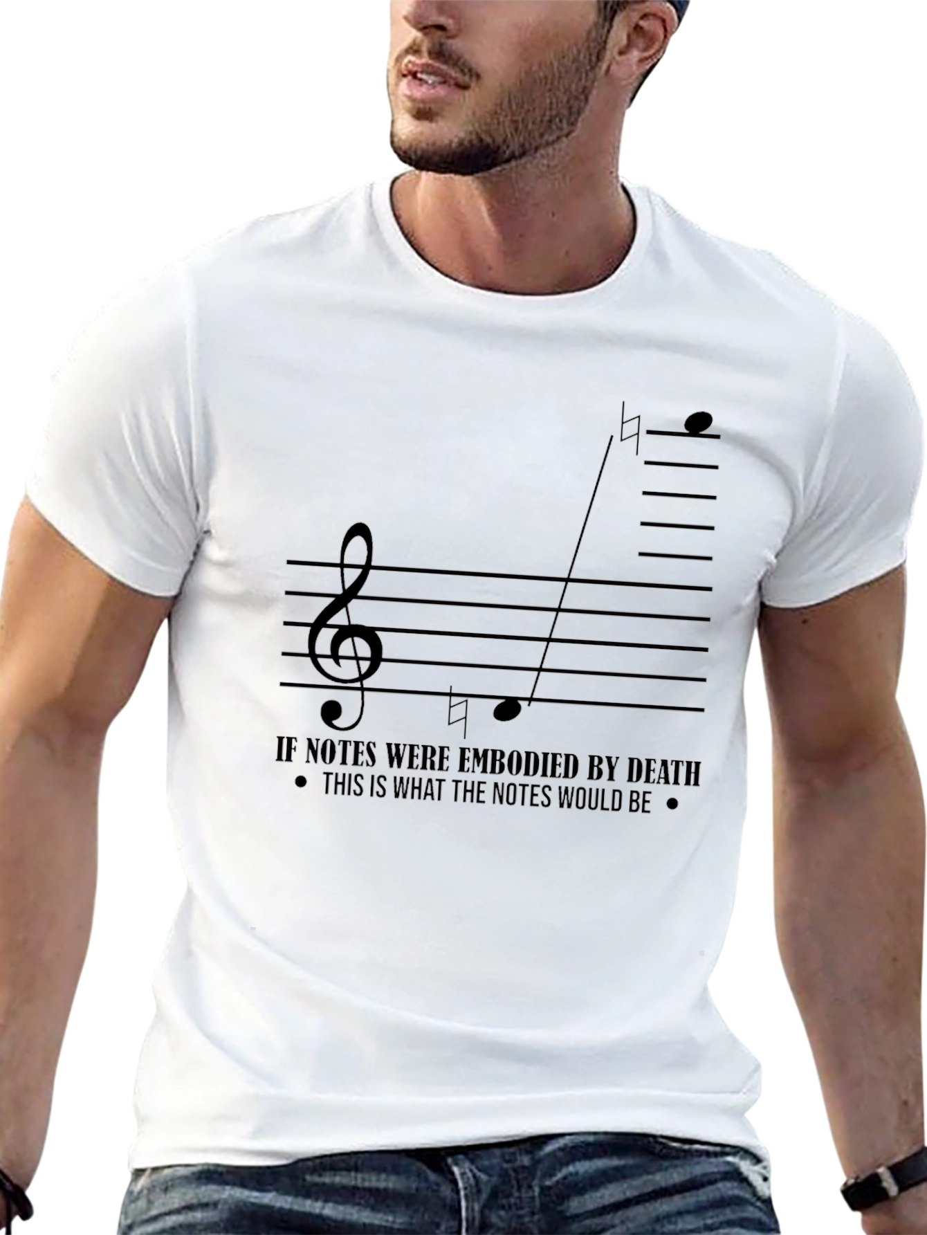 Musical Death Notes Black Graphic Tee