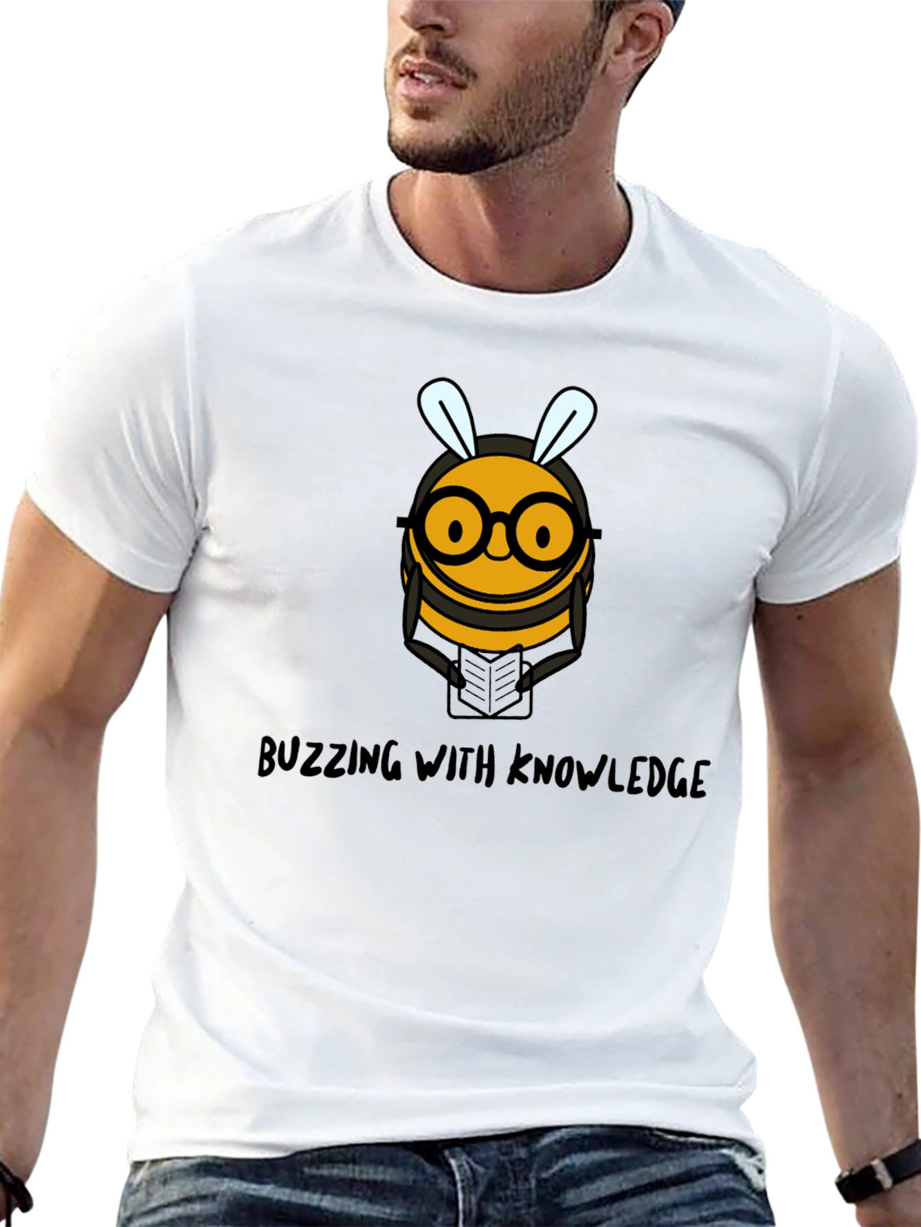 Buzzing with Knowledge Bee Graphic Tee