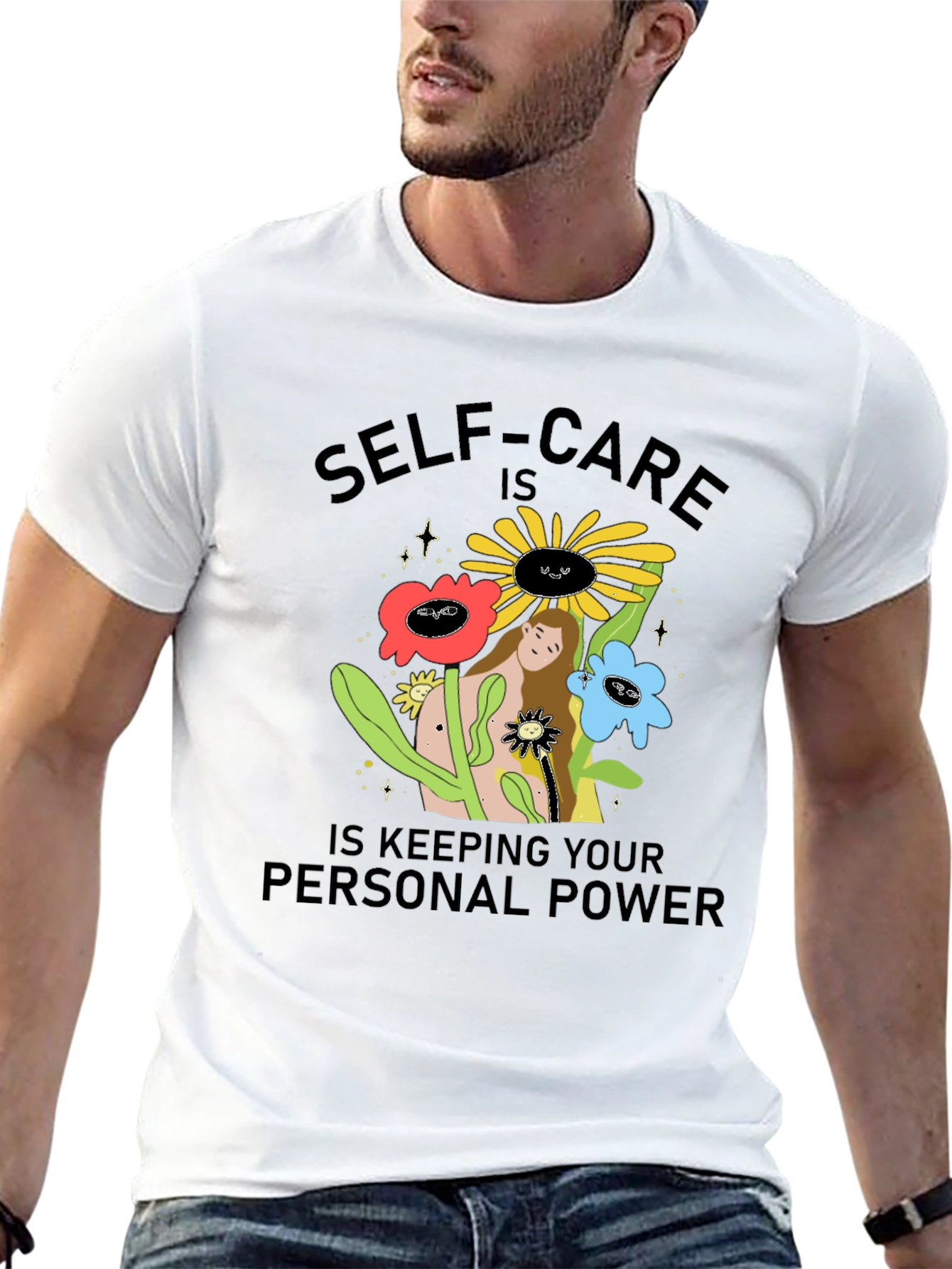 Self-Care Personal Power Graphic T-Shirt